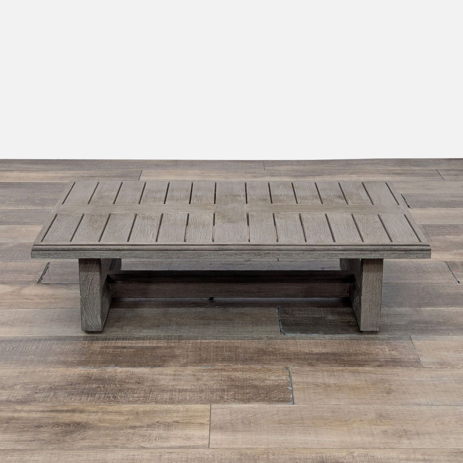 Restoration Hardware Costa Weathered Teak Table - image-2