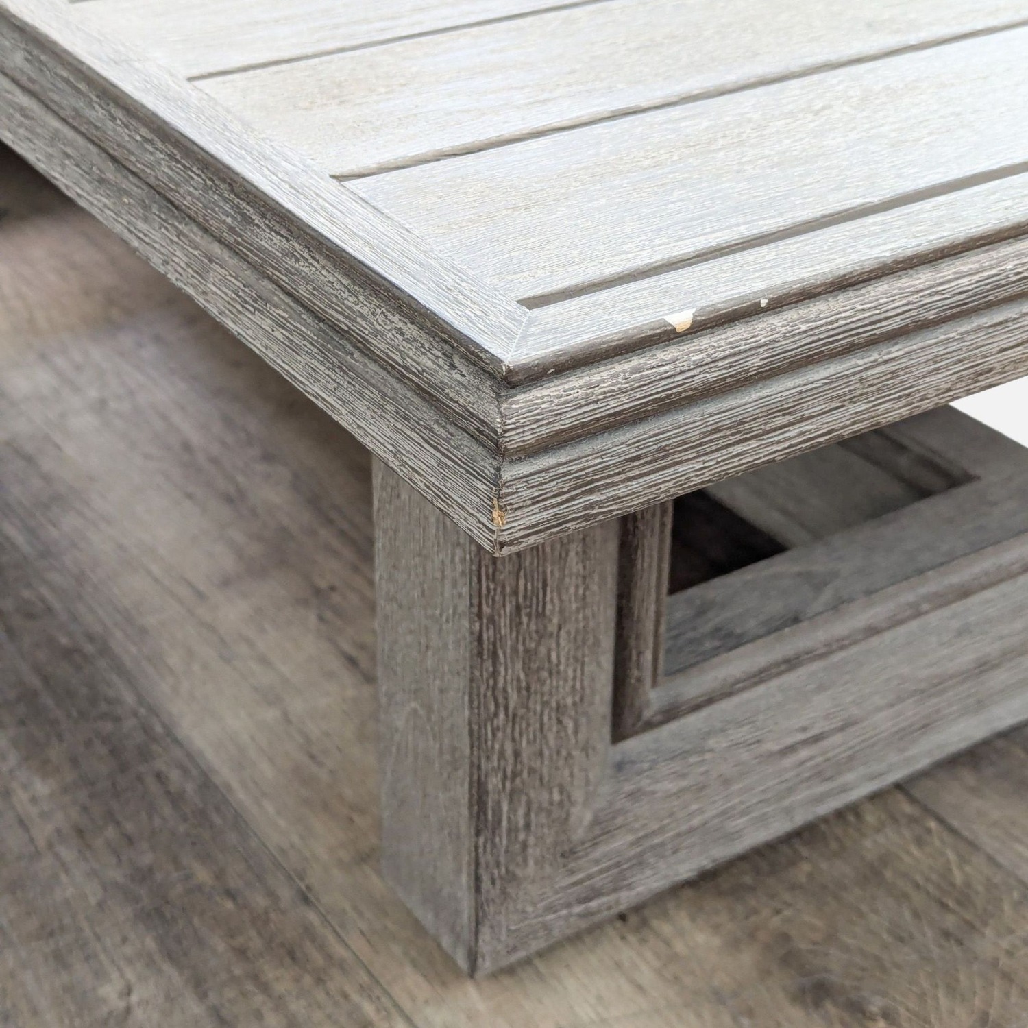 Restoration Hardware Costa Weathered Teak Table - image-6