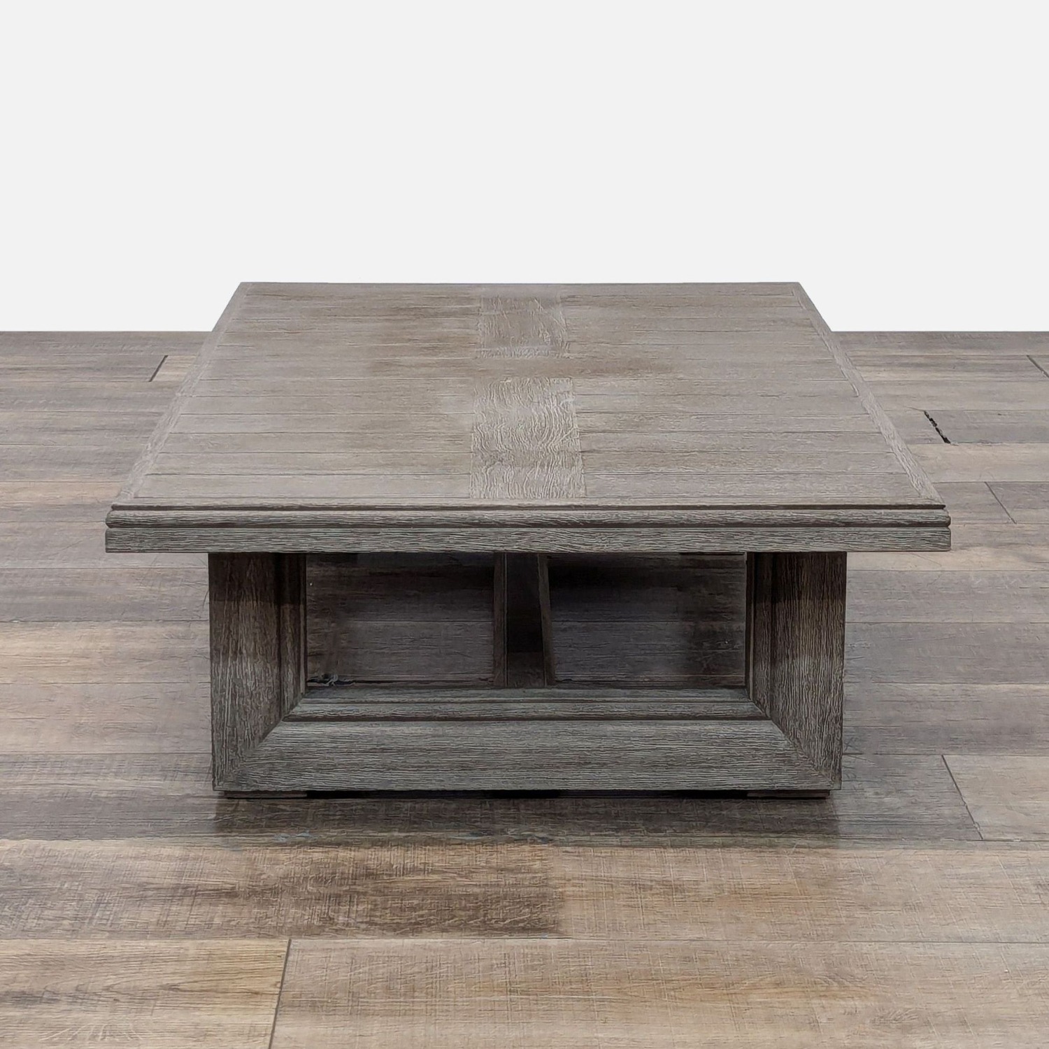 Restoration Hardware Costa Weathered Teak Table - image-9