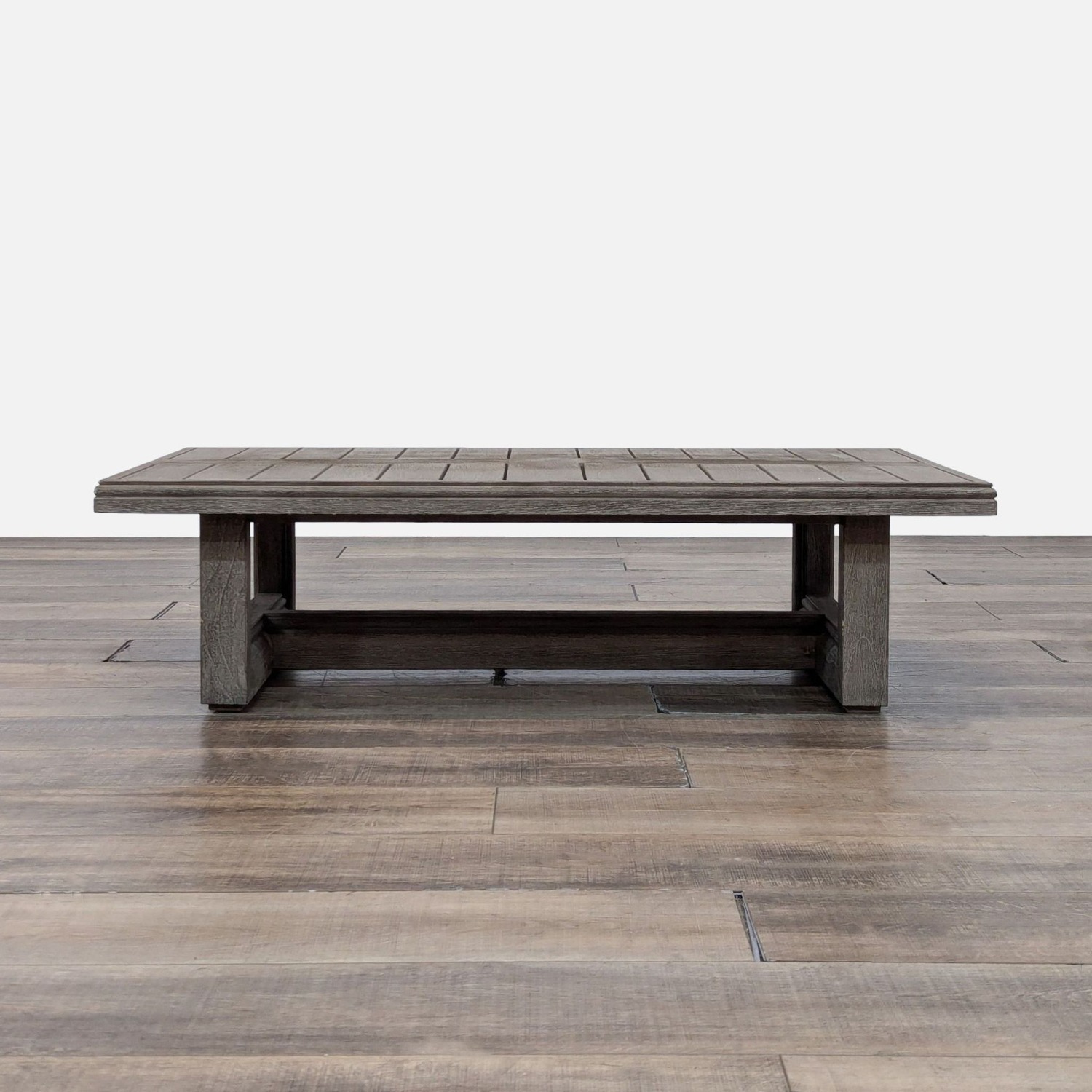 Restoration Hardware Costa Weathered Teak Table - image-8