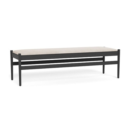 Used Turner Wood Framed Upholstered Bench By Havenly for sale on AptDeco