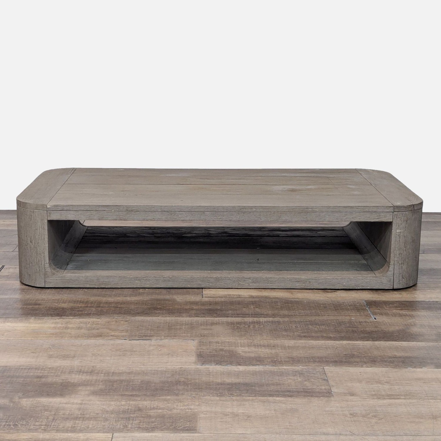 Restoration Hardware Oslo Weathered Teak Table - image-5