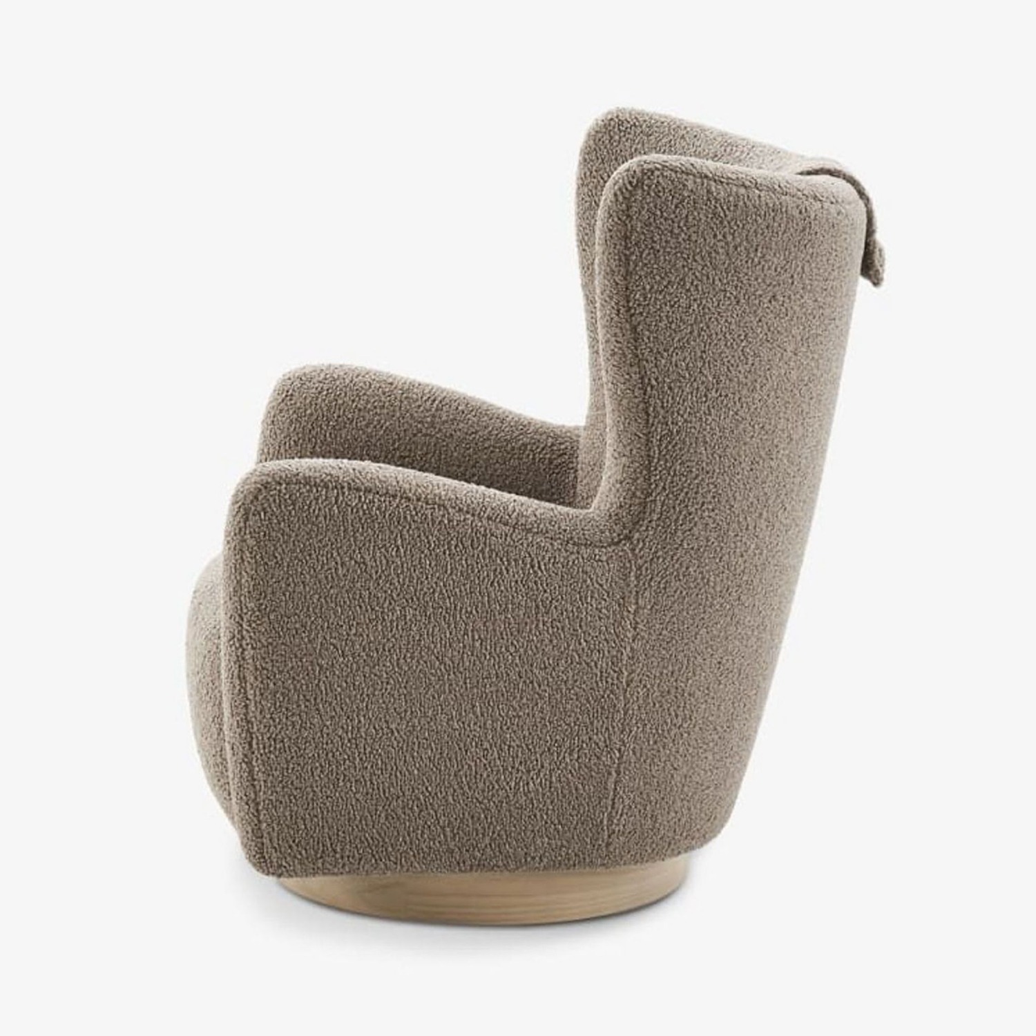 Castelry Collette Sherpa Swivel Armchair in Teddy - image-7