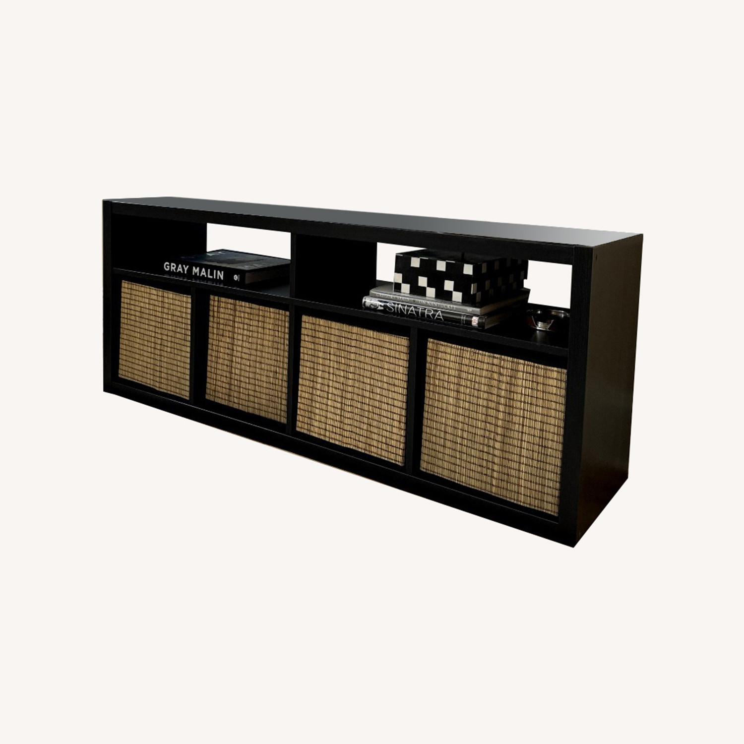 IKEA KALLAX Black Media Table - image-0