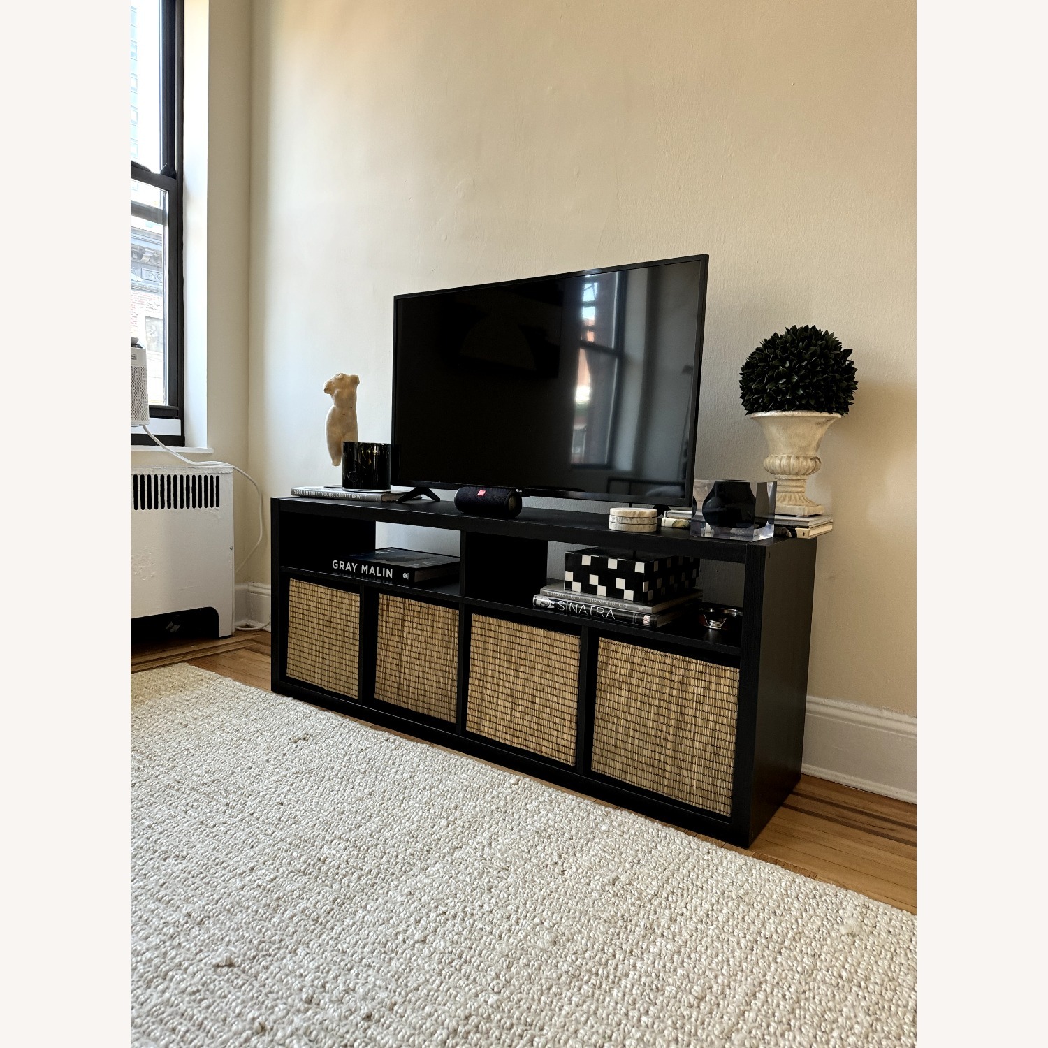 IKEA KALLAX Black Media Table - image-1