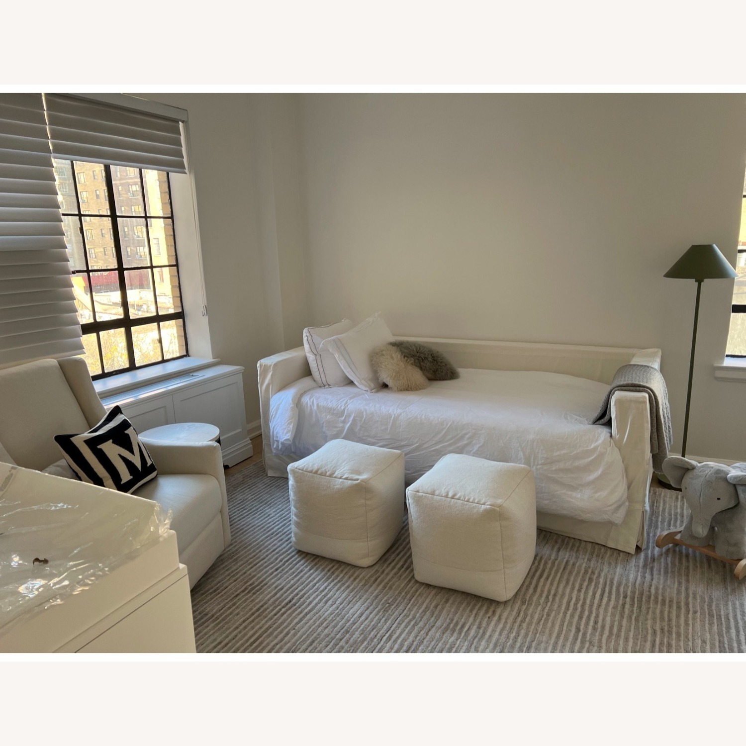 Jamie Upholstered Daybed + Mattress Slipcover - image-1