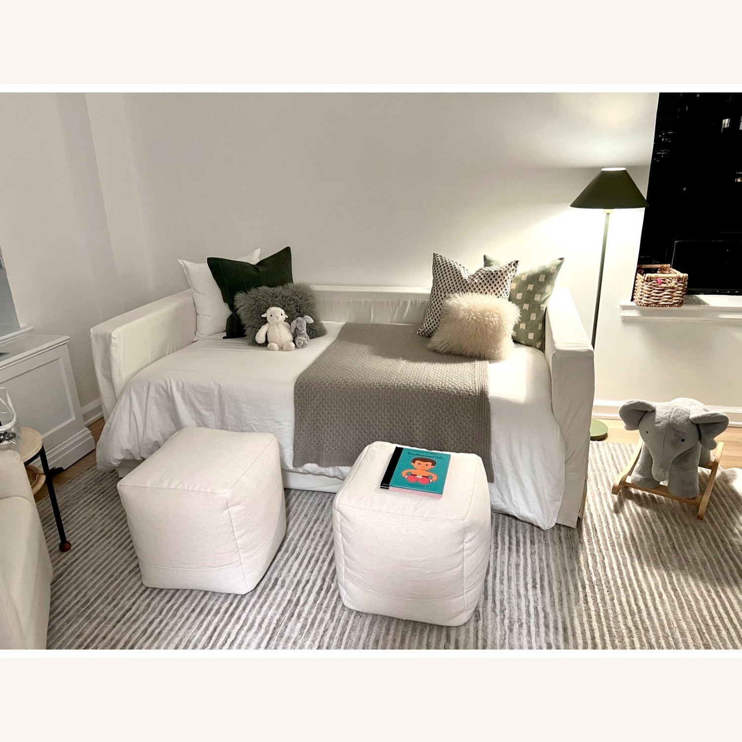 Jamie Upholstered Daybed + Mattress Slipcover - image-2