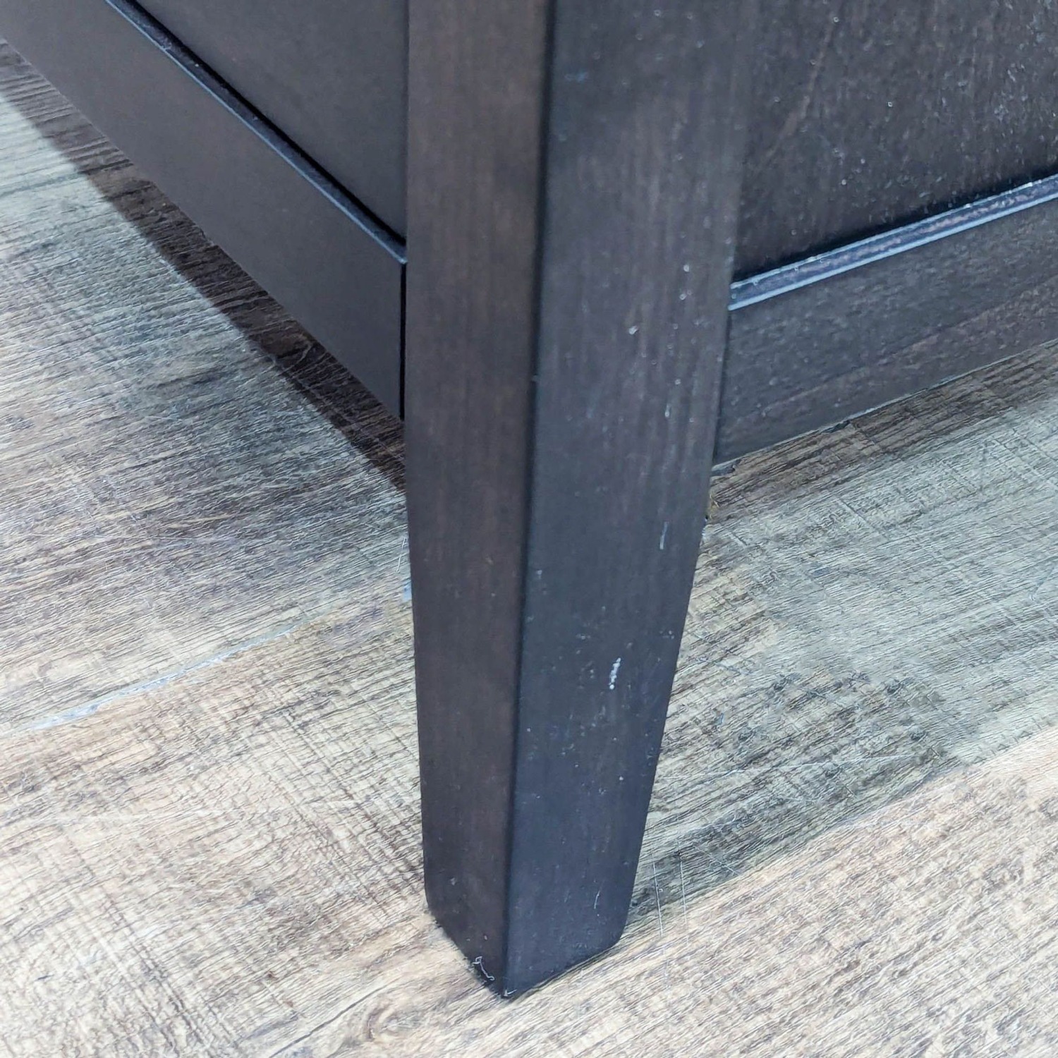 Crate & Barrel Three Drawer Wood Nightstand - image-4