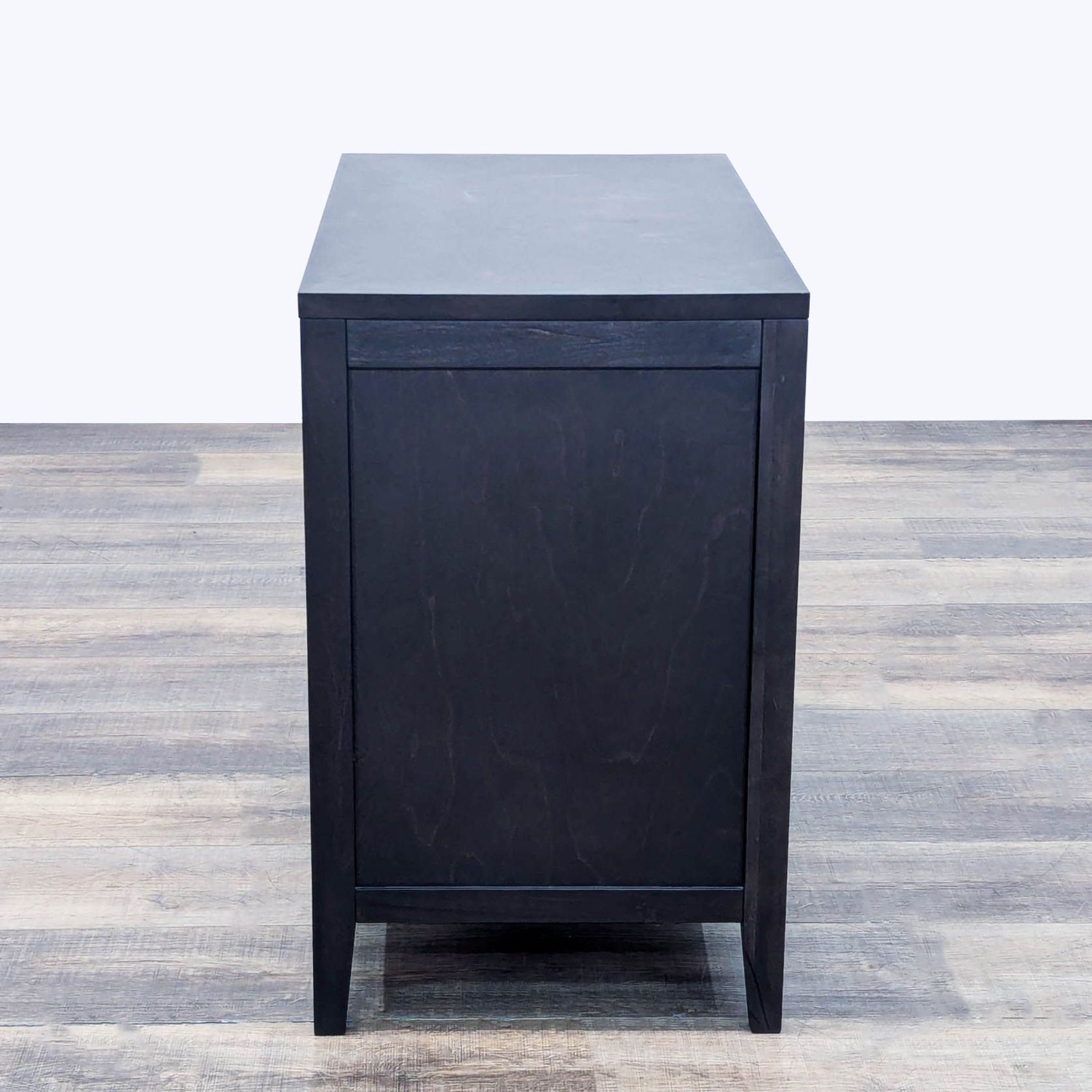 Crate & Barrel Three Drawer Wood Nightstand - image-7