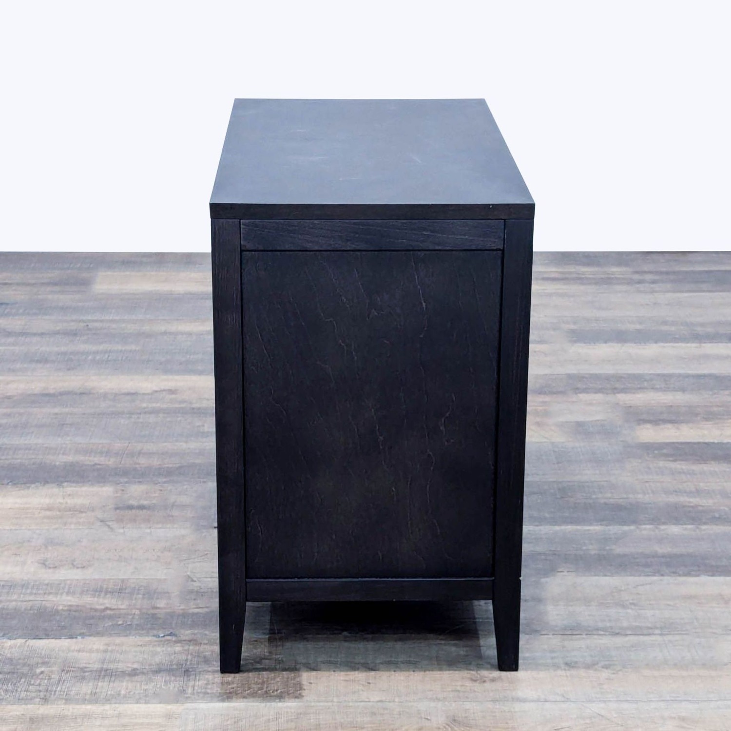 Crate & Barrel Three Drawer Wood Nightstand - image-10