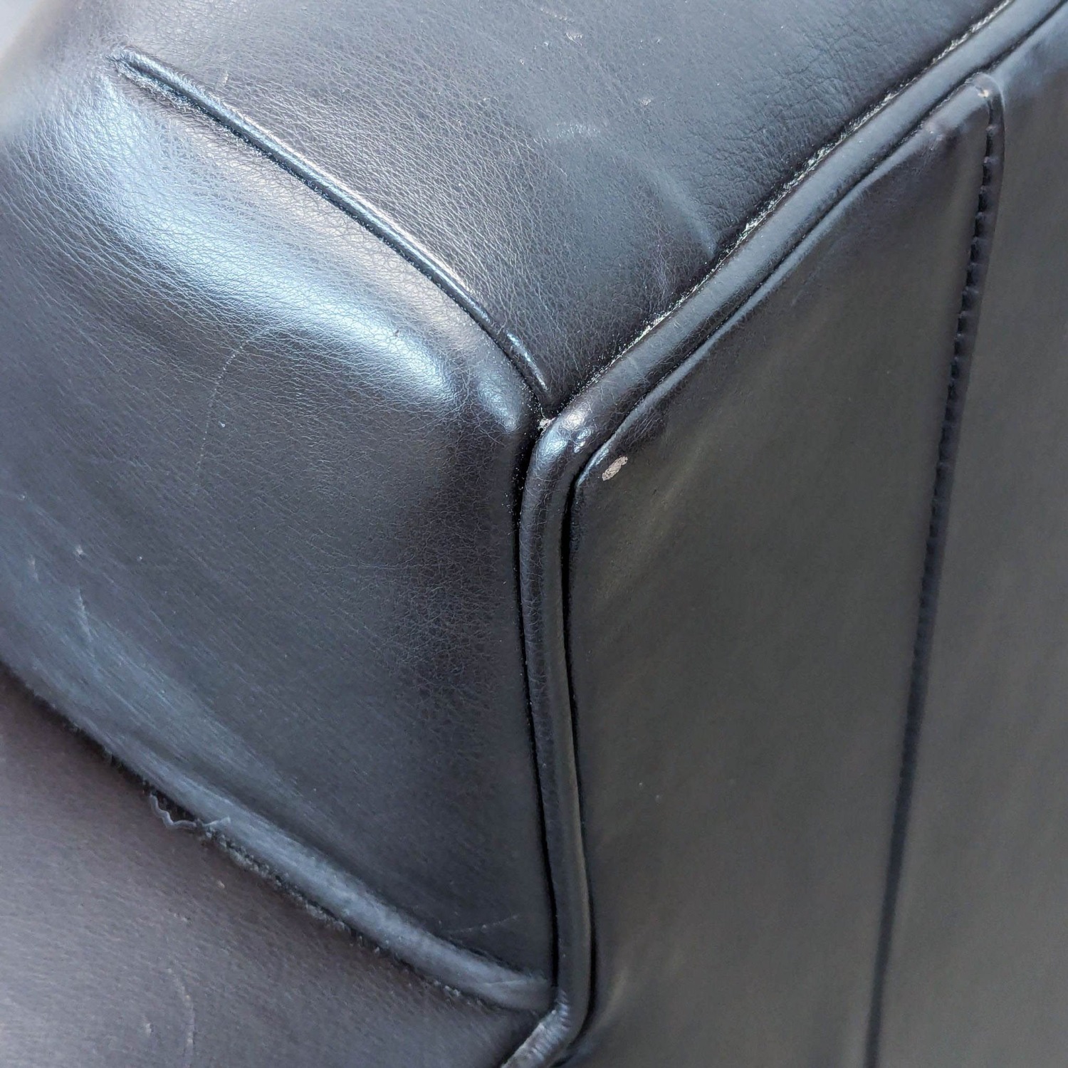 Room & Board Leather Loveseat in Leisure Mocha - image-8