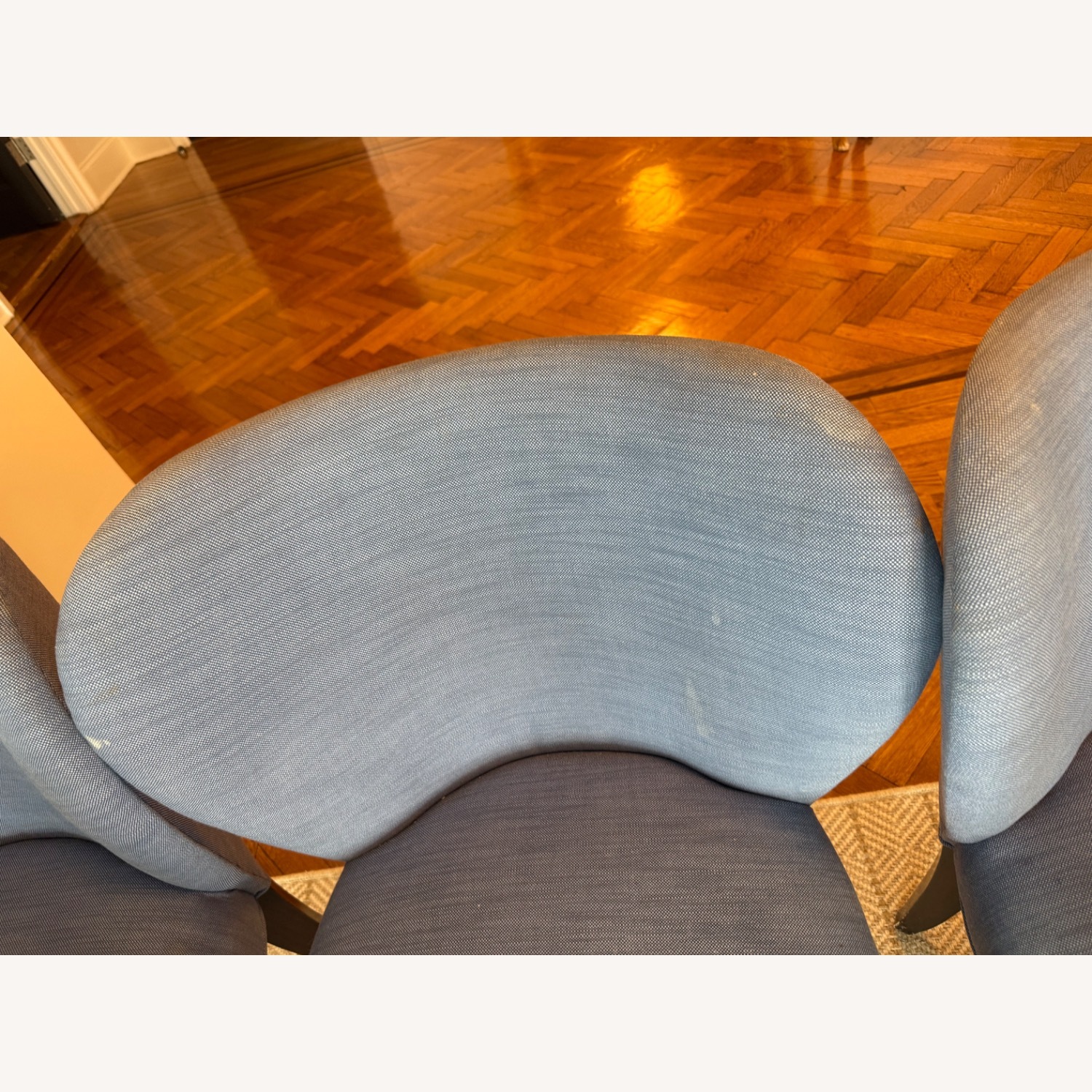 Custom Blue Dining Chairs - image-4