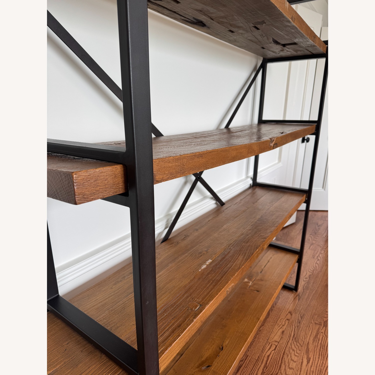 Wood & Iron Bookcase / Wall Unit - image-4