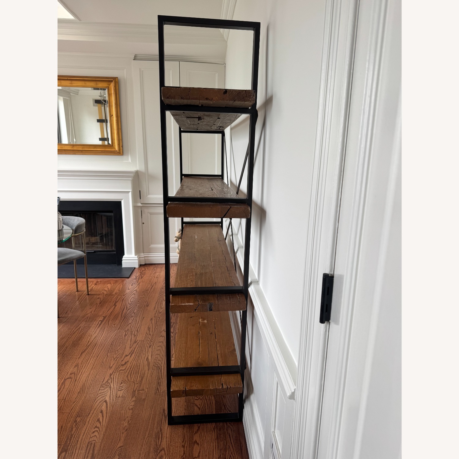 Wood & Iron Bookcase / Wall Unit - image-3