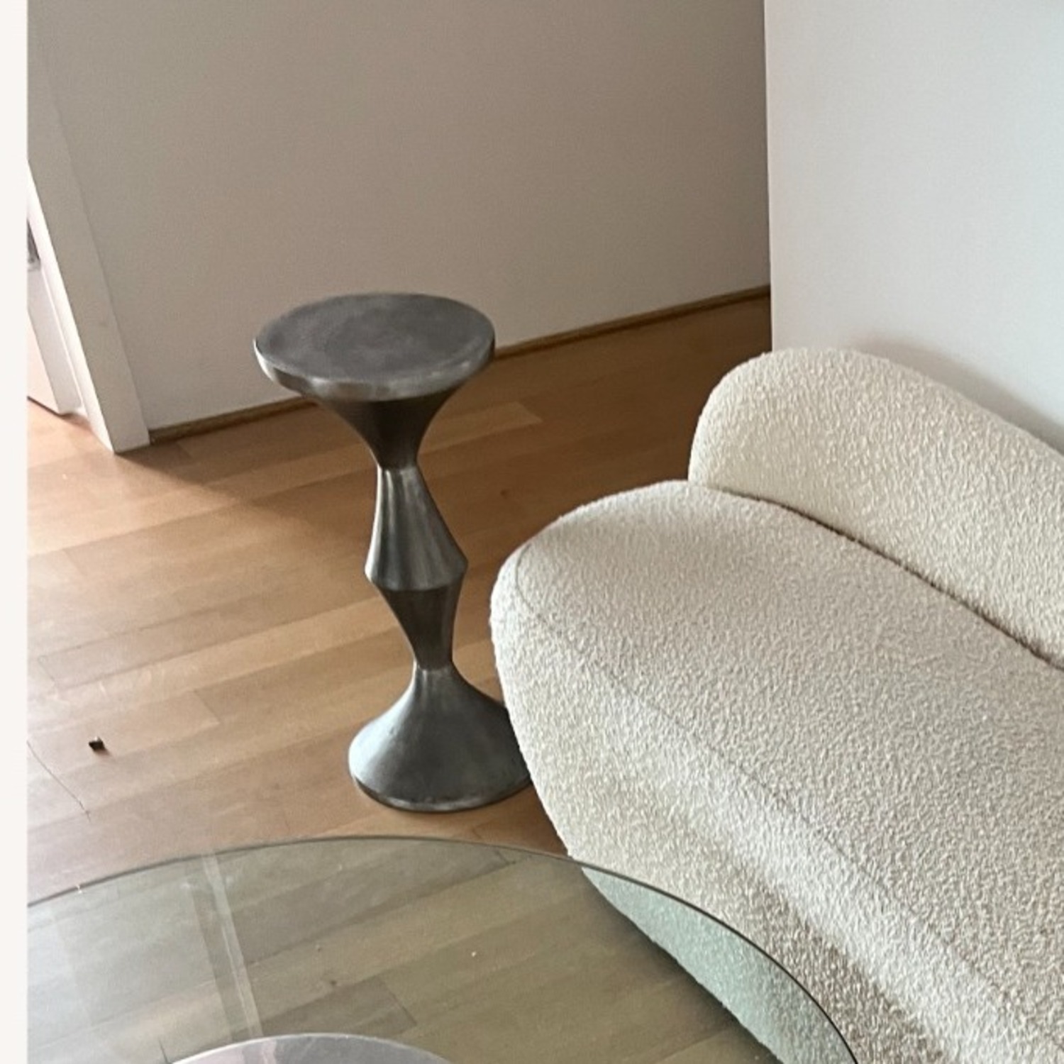 Vintage Geometric Metal Side Table - image-3