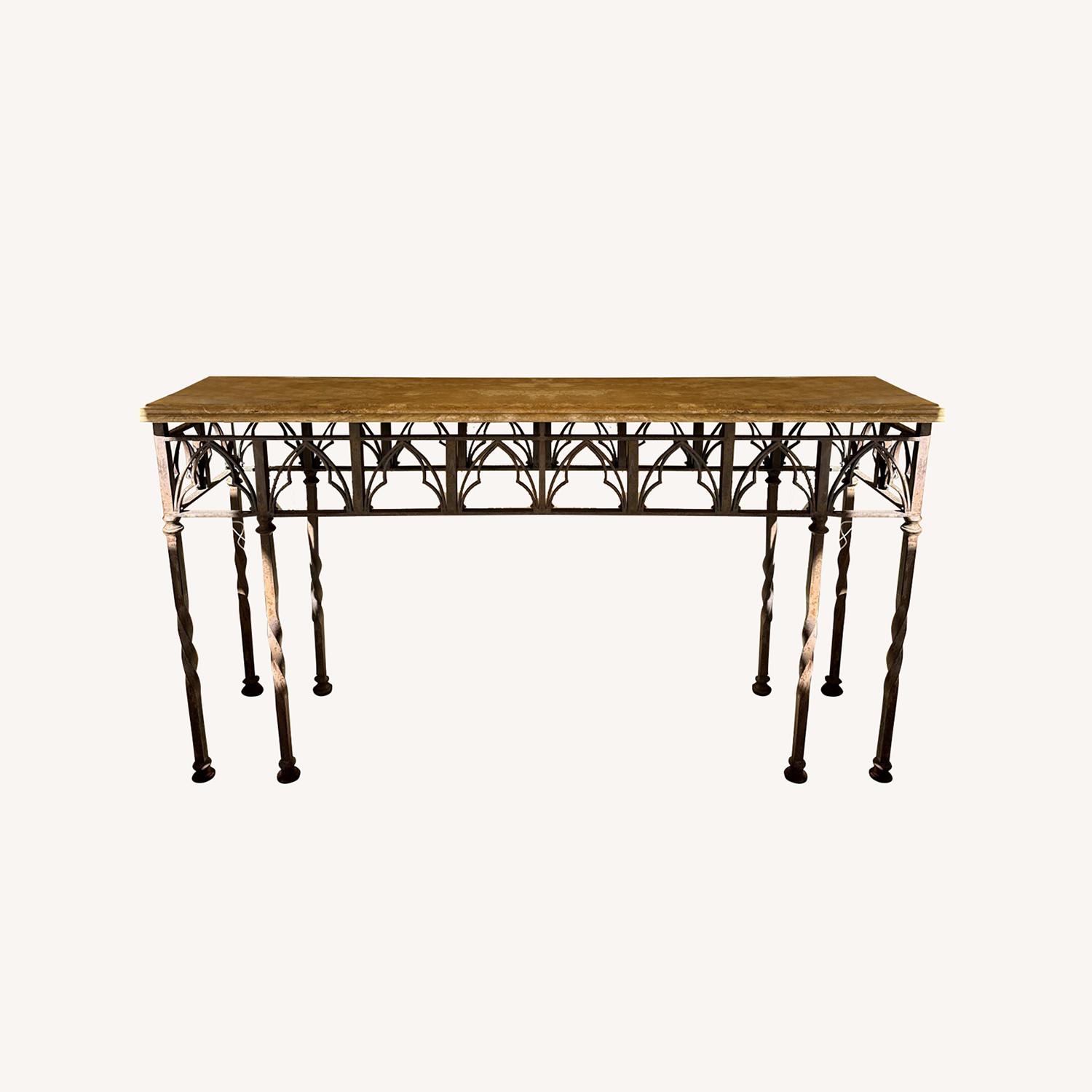 Taylor Made Custom Iron & Marble Custom Table  - image-0