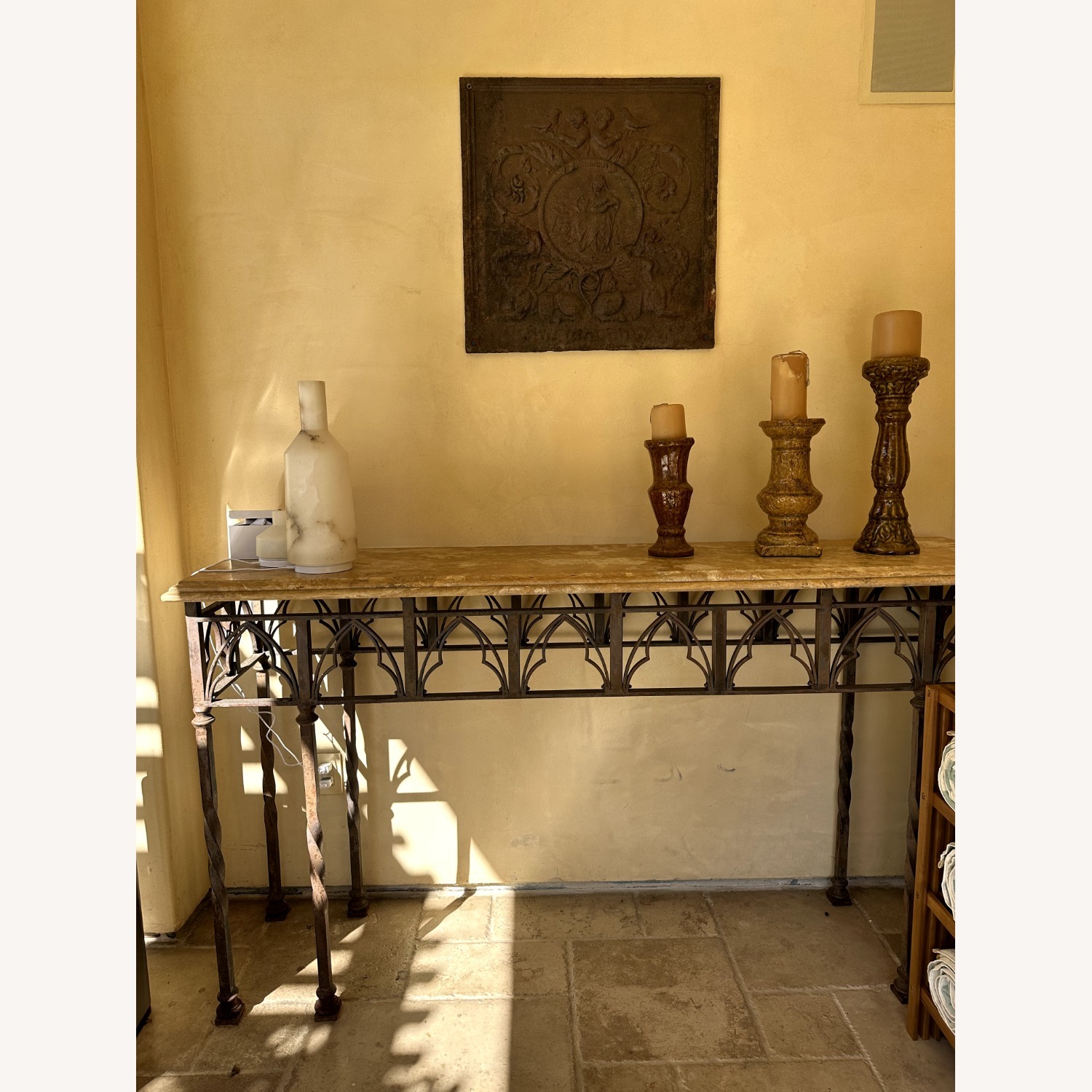 Taylor Made Custom Iron & Marble Custom Table  - image-3