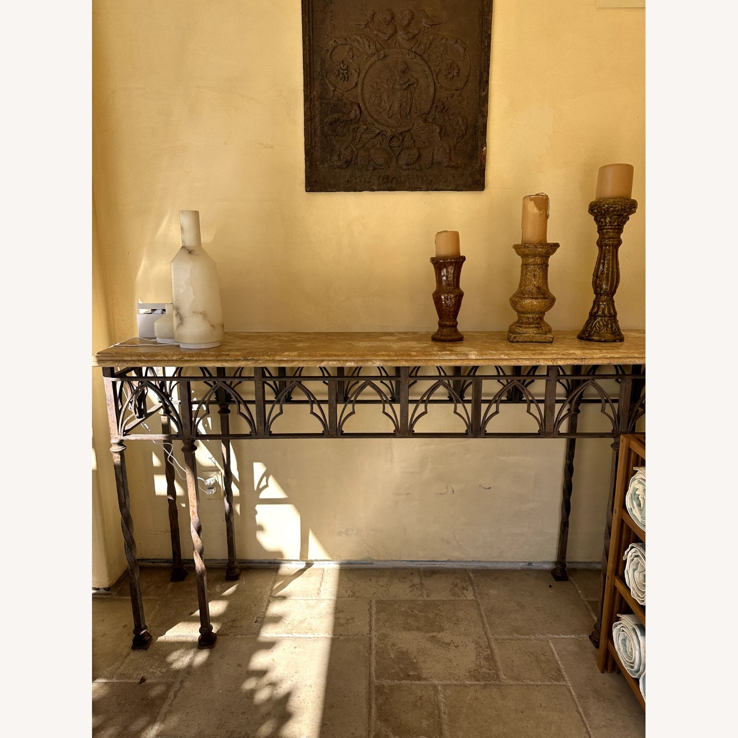 Taylor Made Custom Iron & Marble Custom Table  - image-2