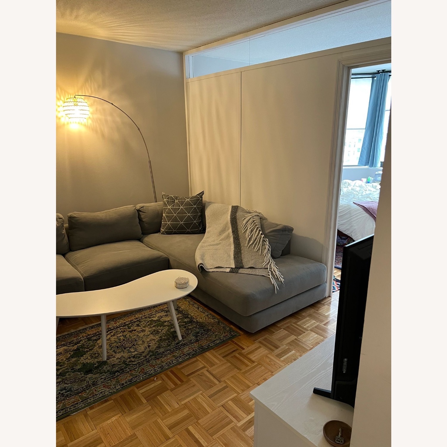 West Elm Haven Sofa Gray - image-2