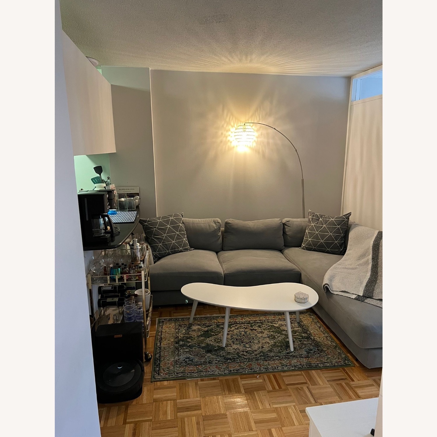 West Elm Haven Sofa Gray - image-1