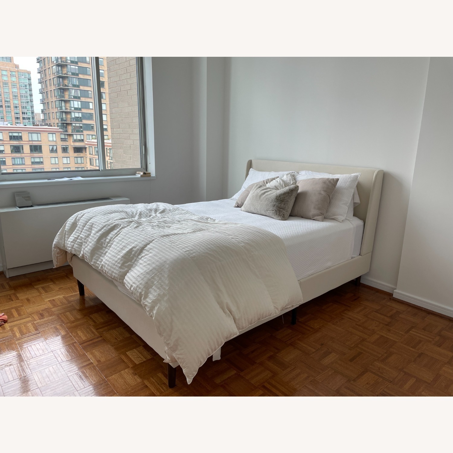 Home Depot Handale Ivory Queen Platform Bed - image-2