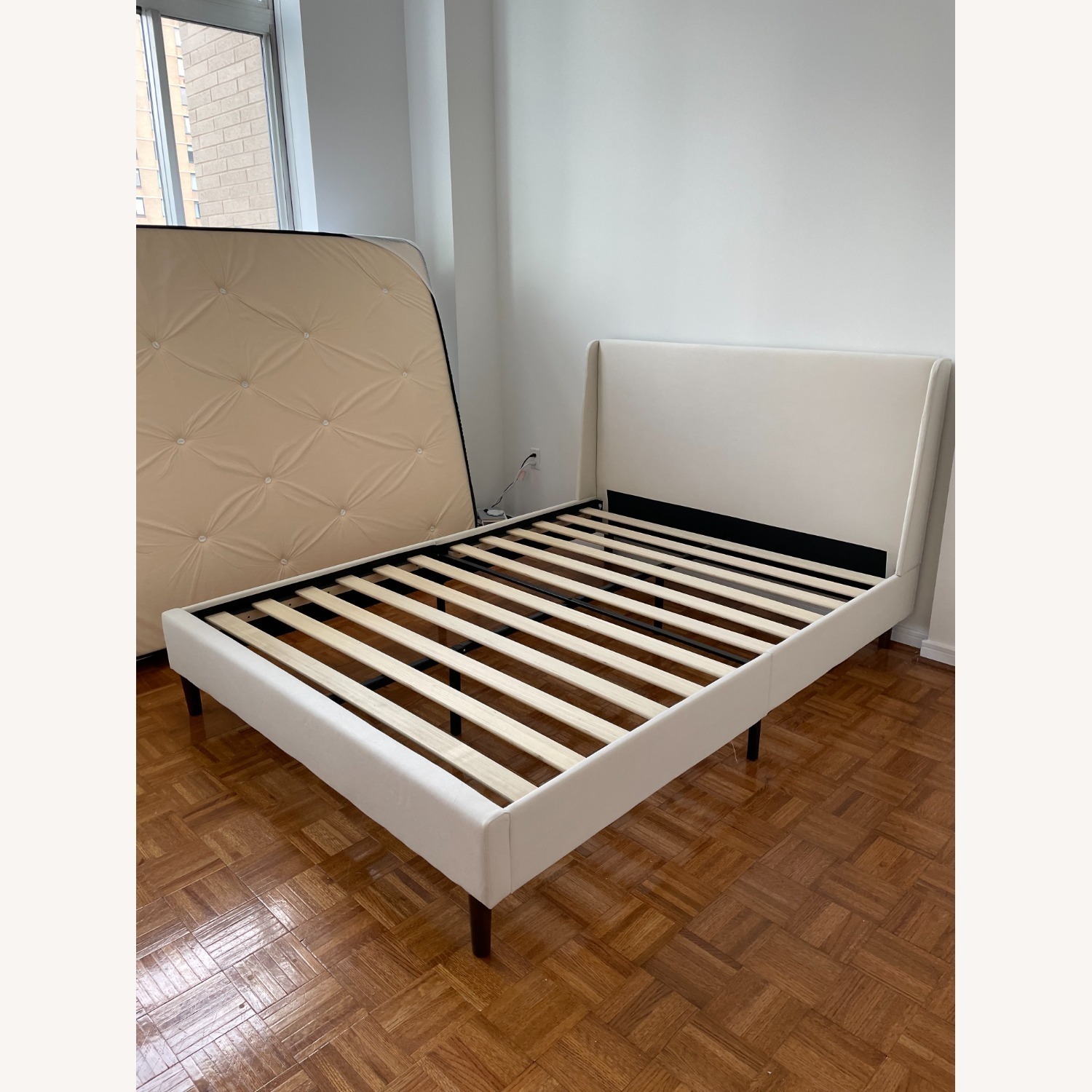 Home Depot Handale Ivory Queen Platform Bed - image-1