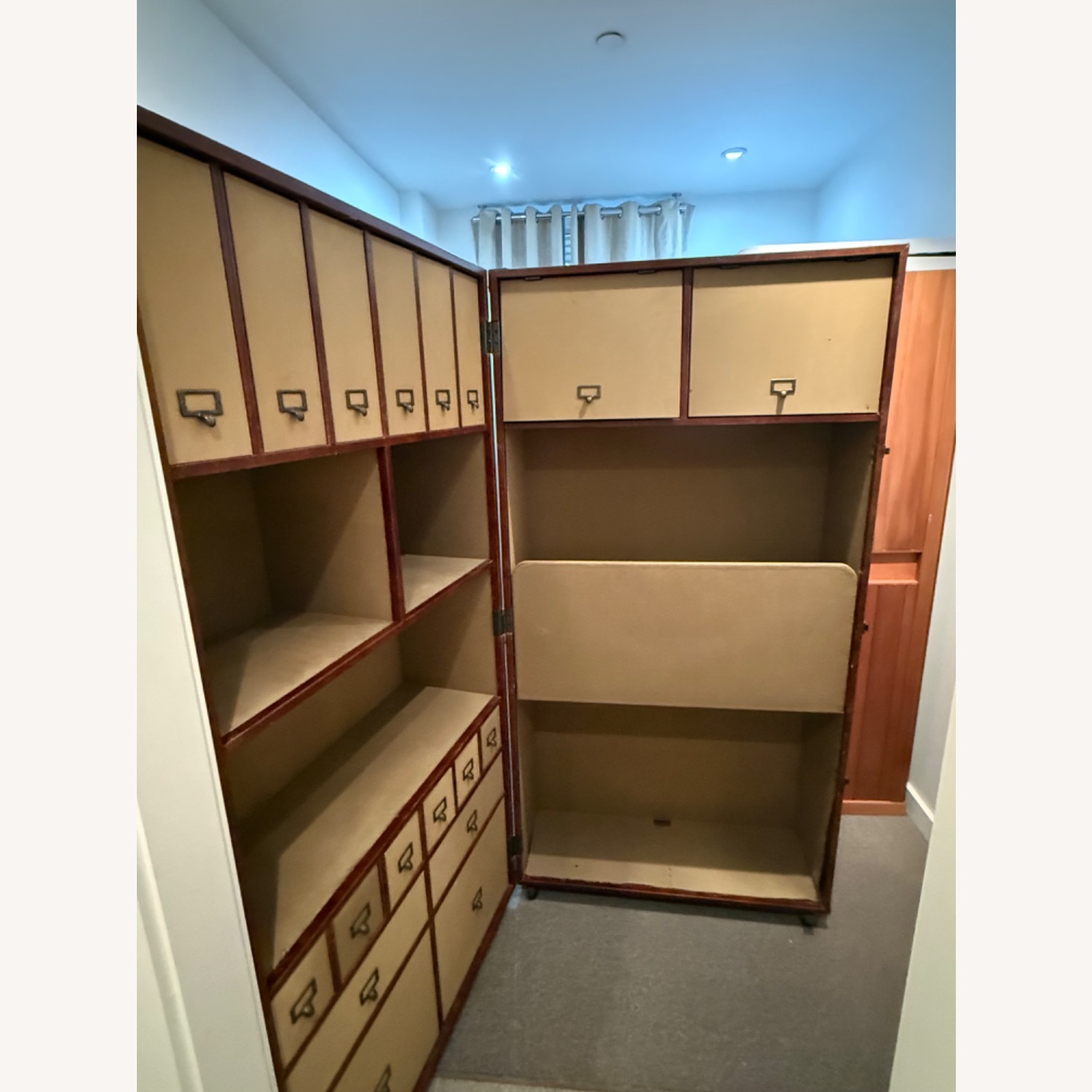 Timothy Oulton Brown Leather Secretary Trunk - image-3