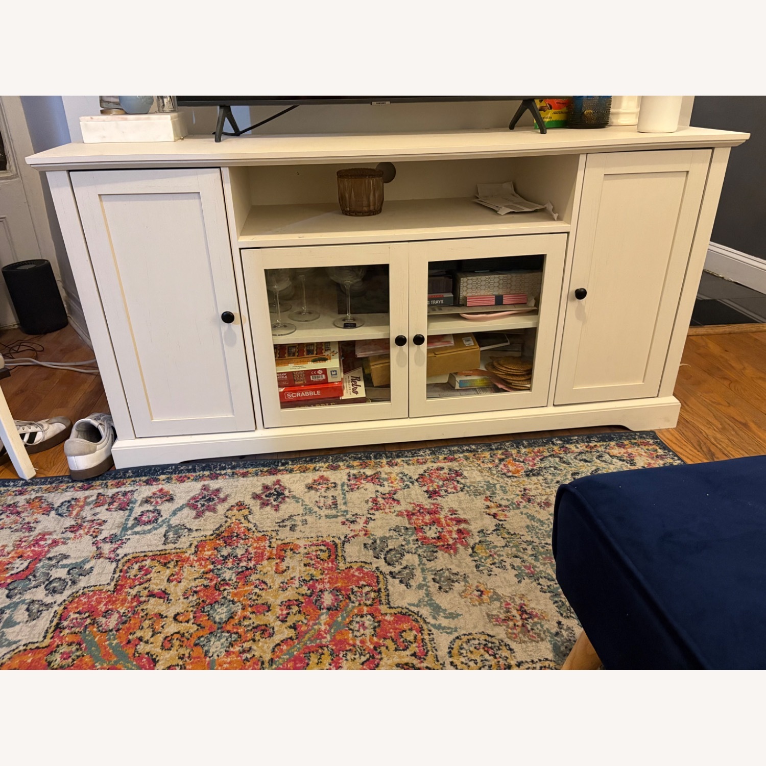 Amazon White TV Stand - image-1