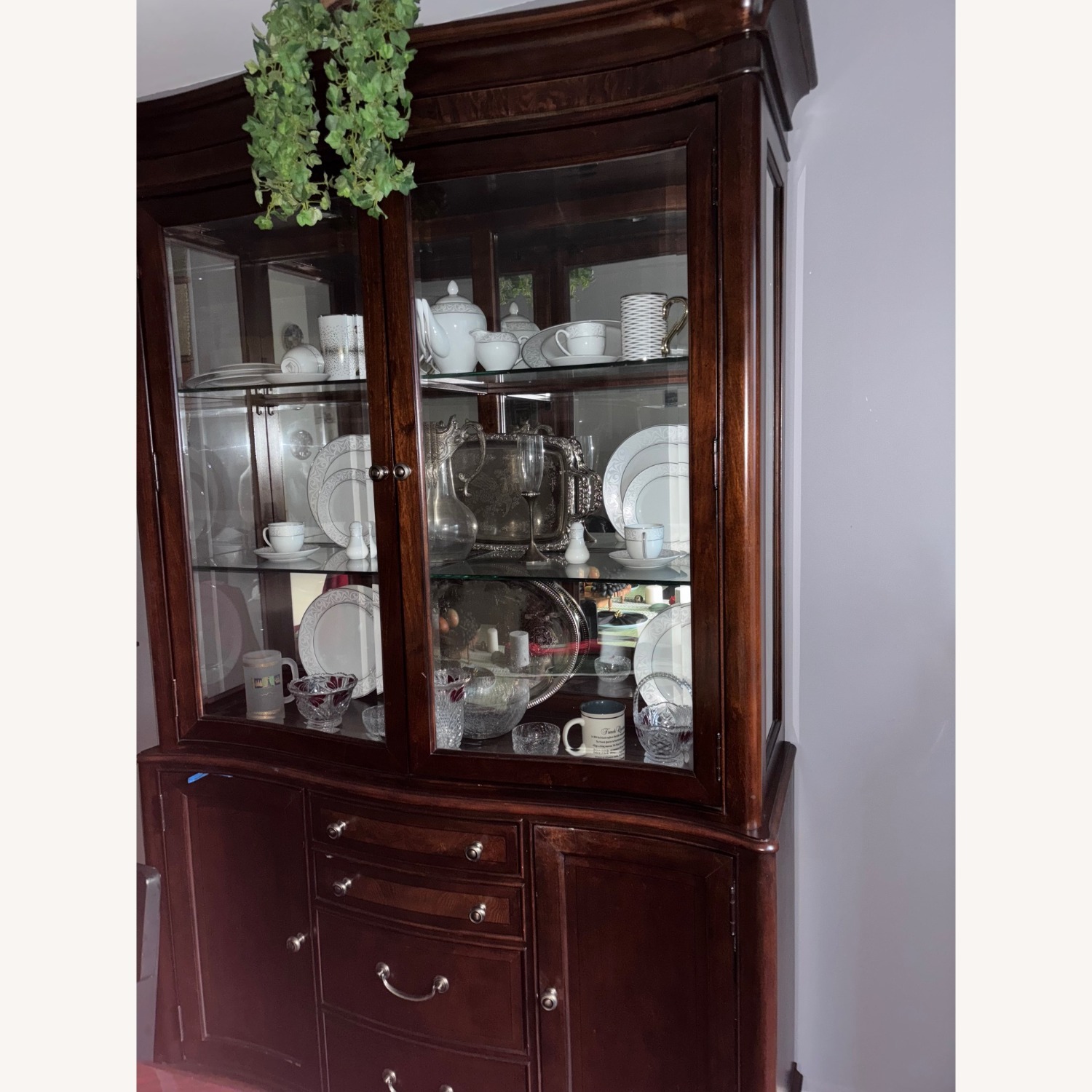 Mahogany China Cabinet - image-2