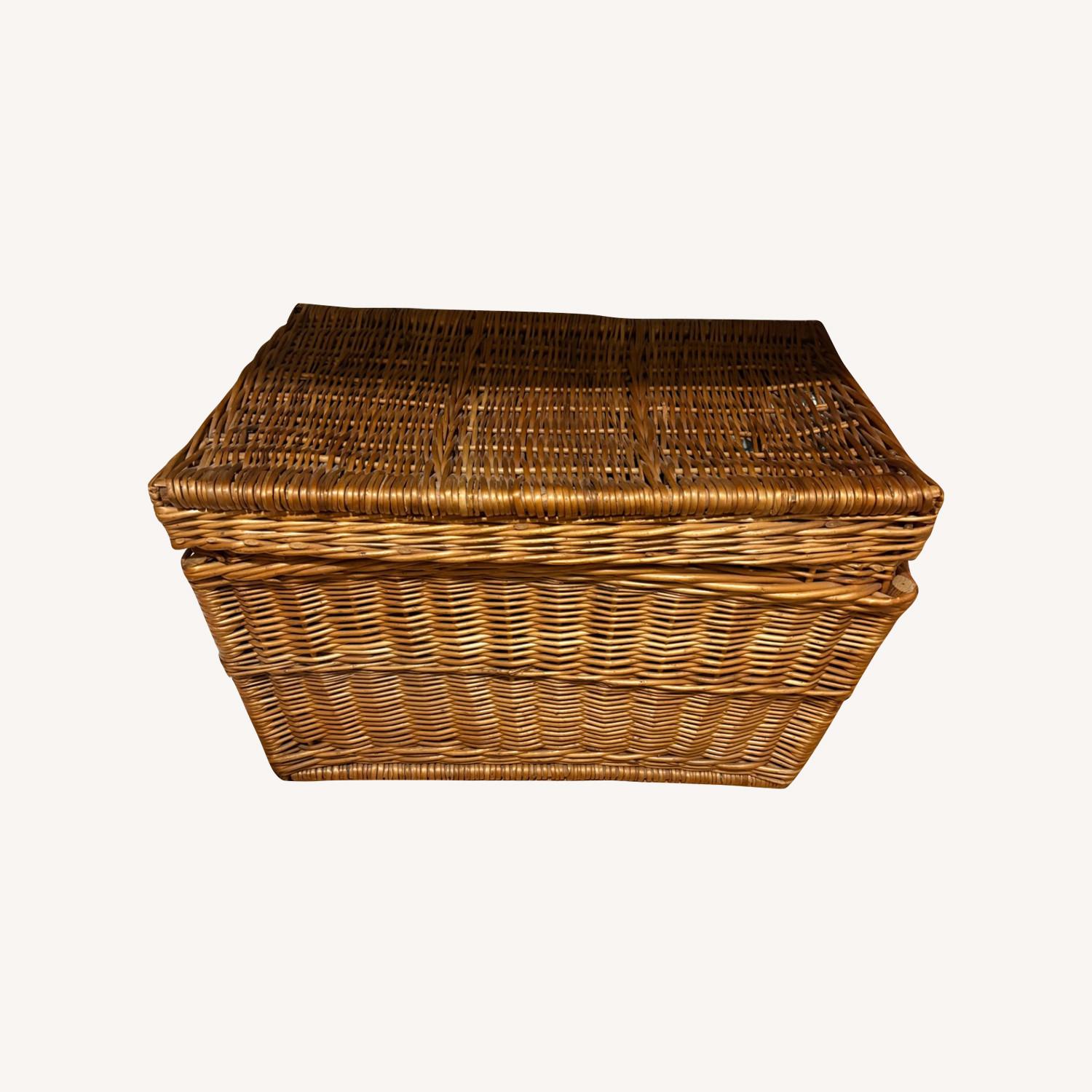 Antique Wicker Basket - image-0