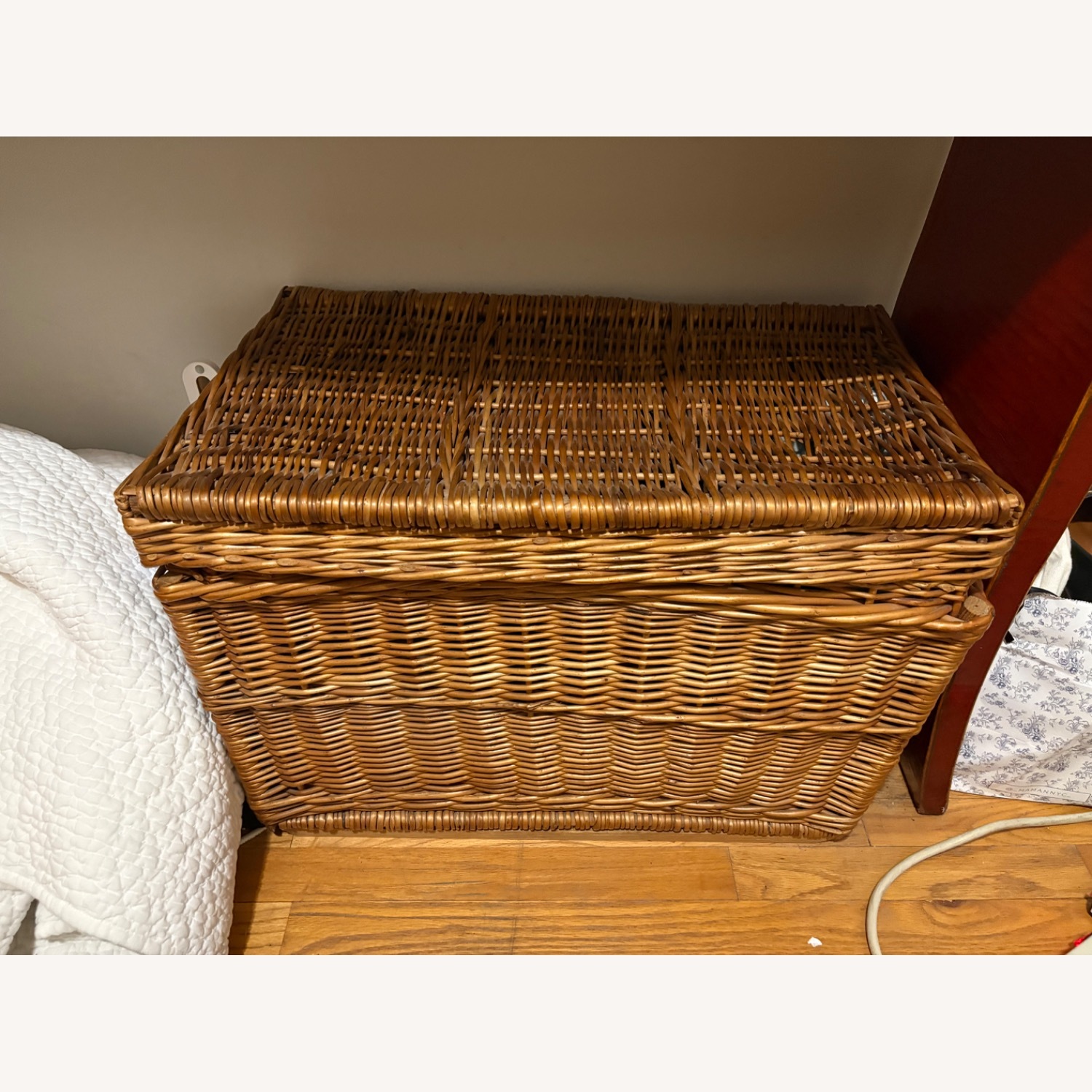 Antique Wicker Basket - image-1