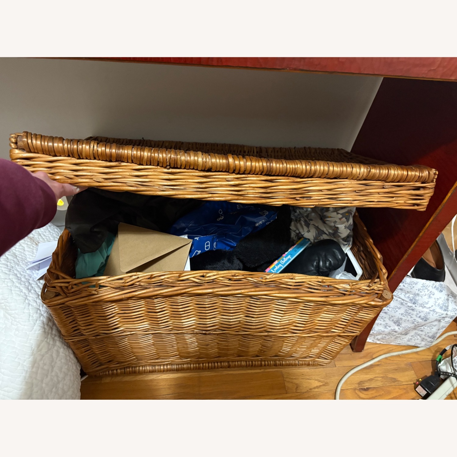 Antique Wicker Basket - image-2