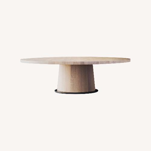 Used Avenue Road Light Gray and Taupe Dining Table for sale on AptDeco