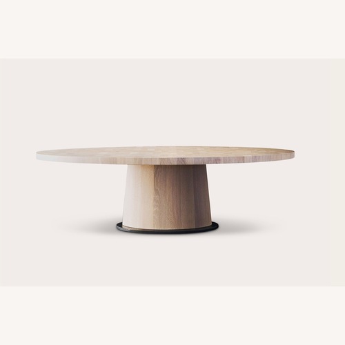 Used Avenue Road Light Gray and Taupe Dining Table for sale on AptDeco