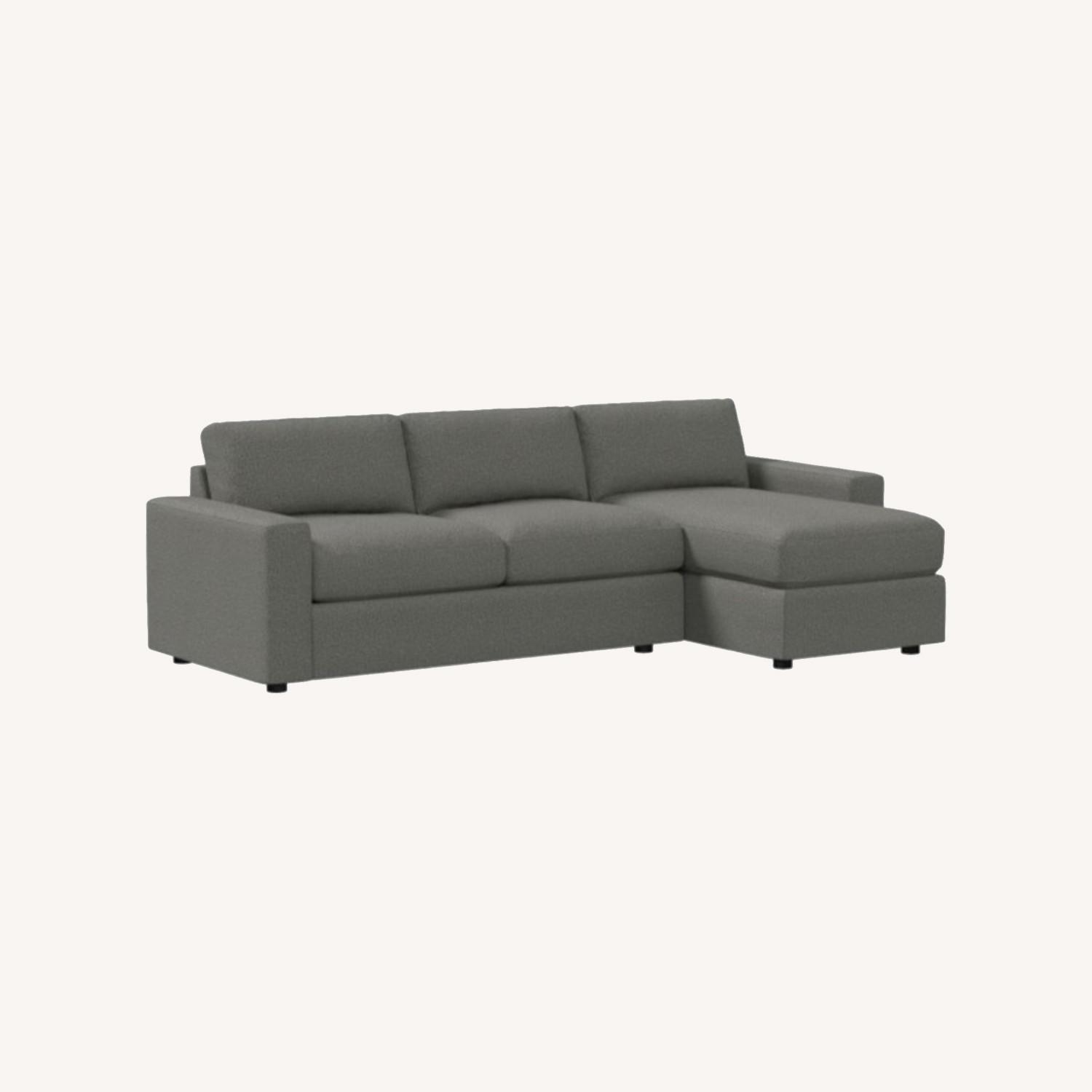 West Elm Sleeper Storage Chaise Right Sectional - image-0