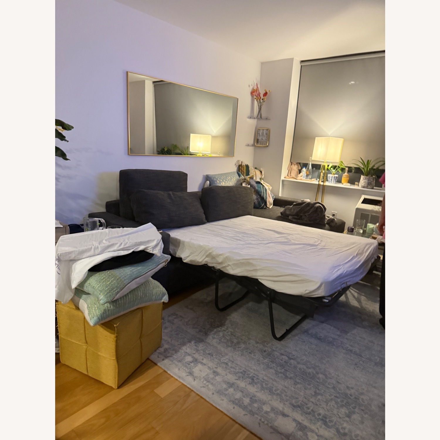 West Elm Sleeper Storage Chaise Right Sectional - image-1