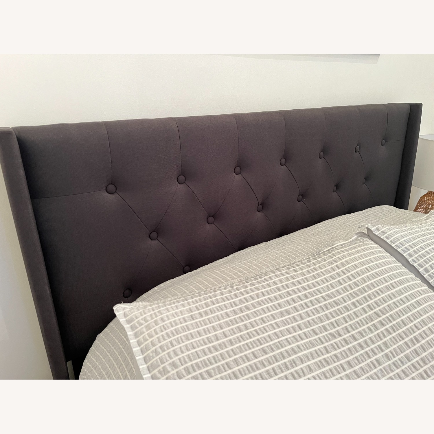 Upholstered Platform Bed (Full) Charcoal - image-2