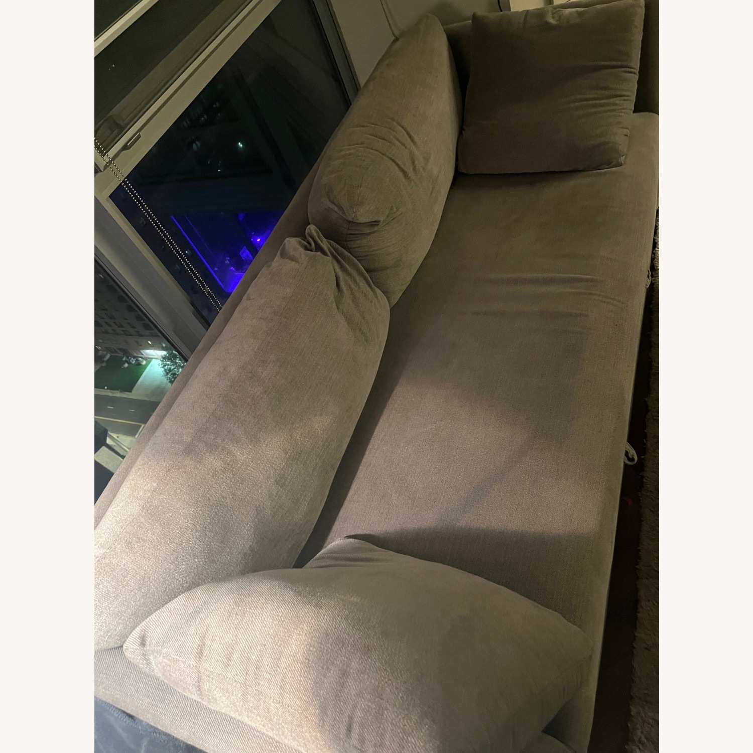 Gray Sofa w/ Futon - image-2