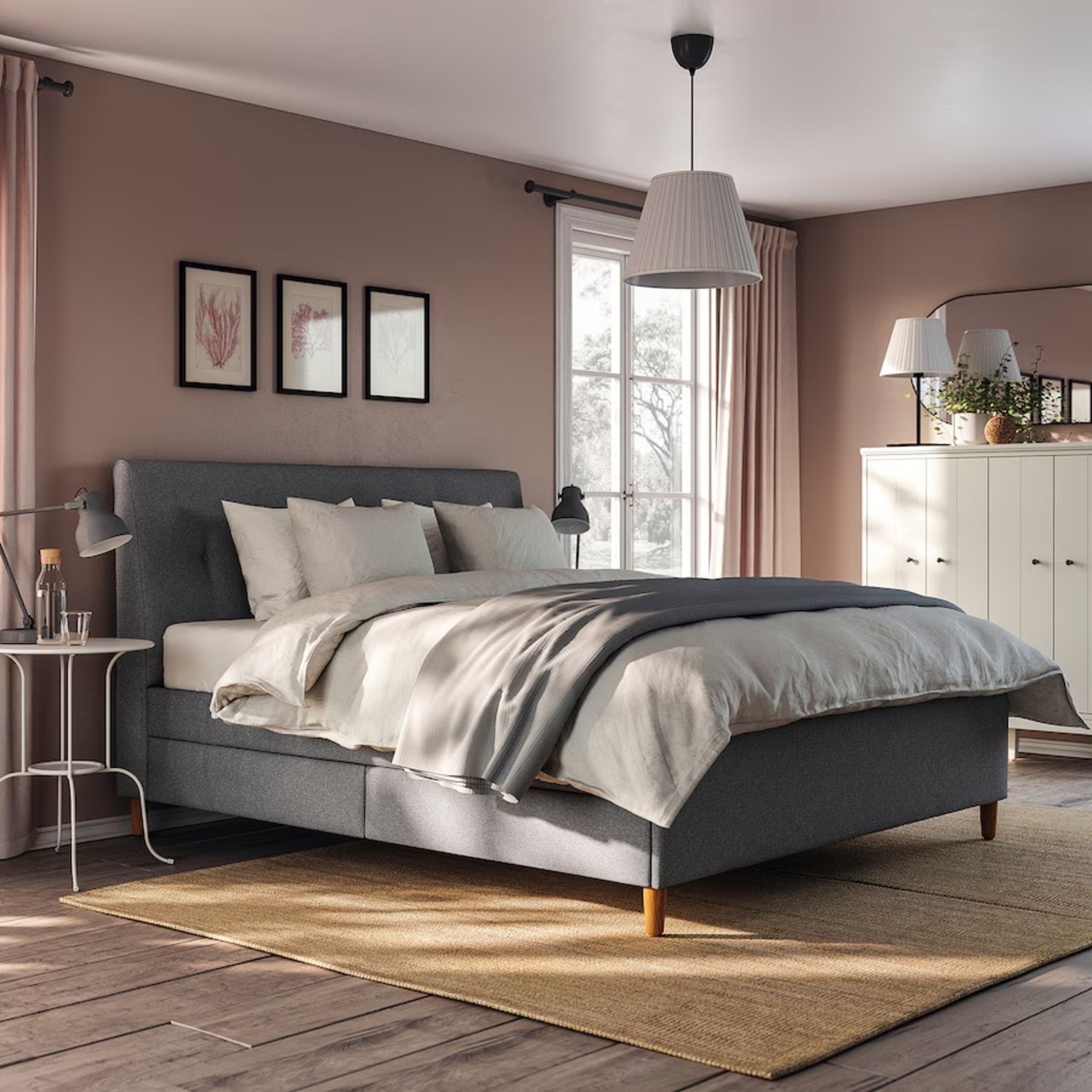 IKEA Idanäs King Storage Bed - image-3