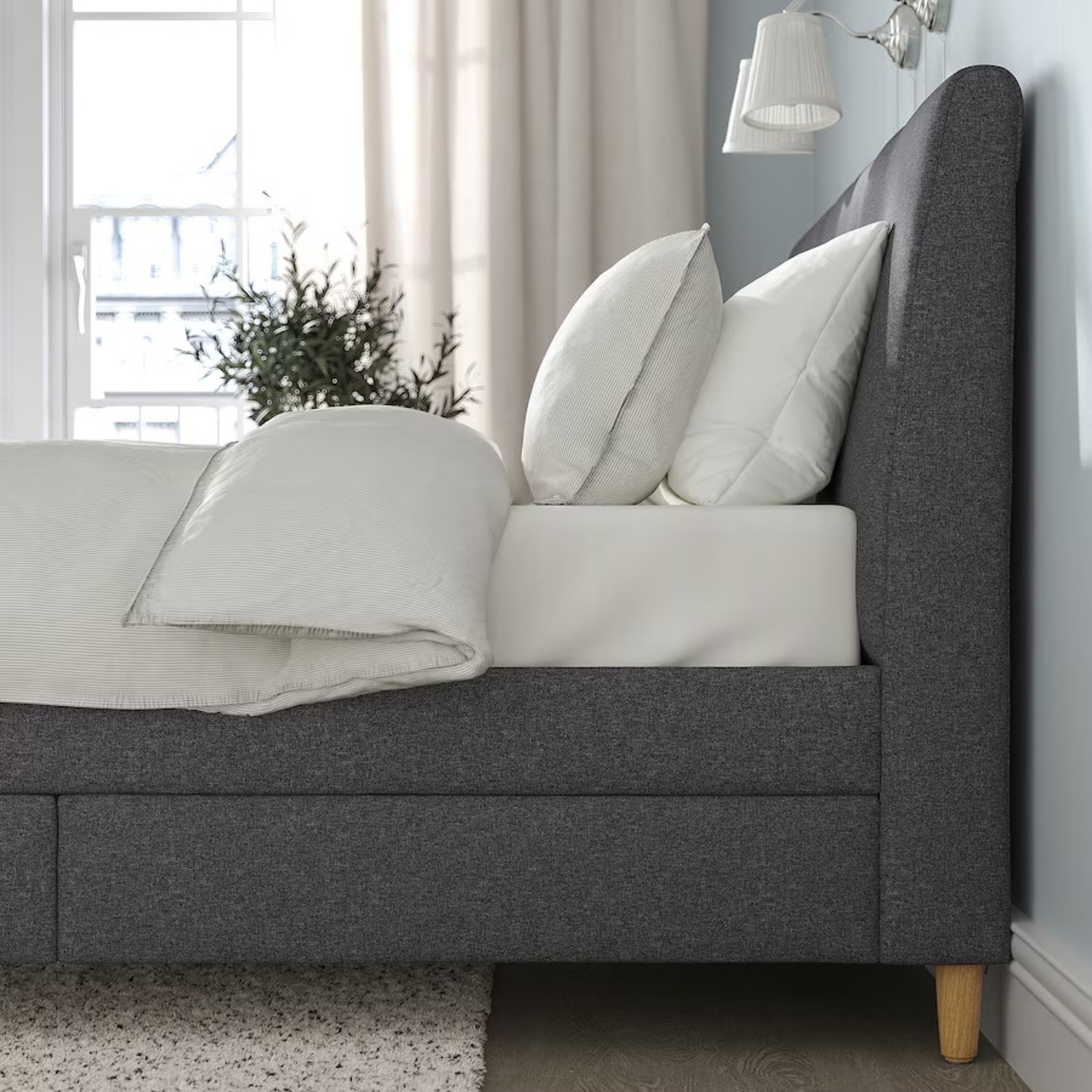 IKEA Idanäs King Storage Bed - image-4