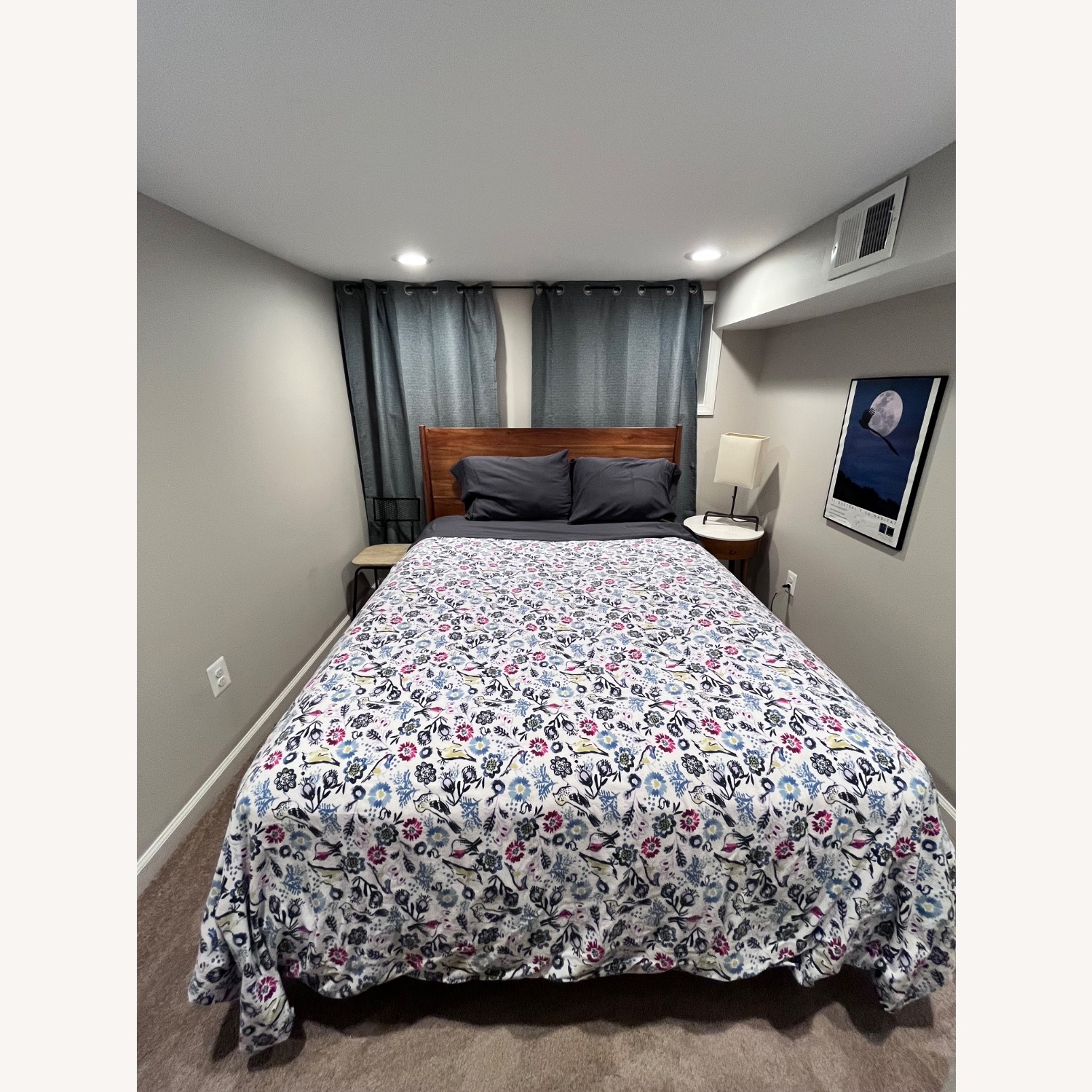 West Elm Mid-Century Queen Bedframe + Headboard - image-2