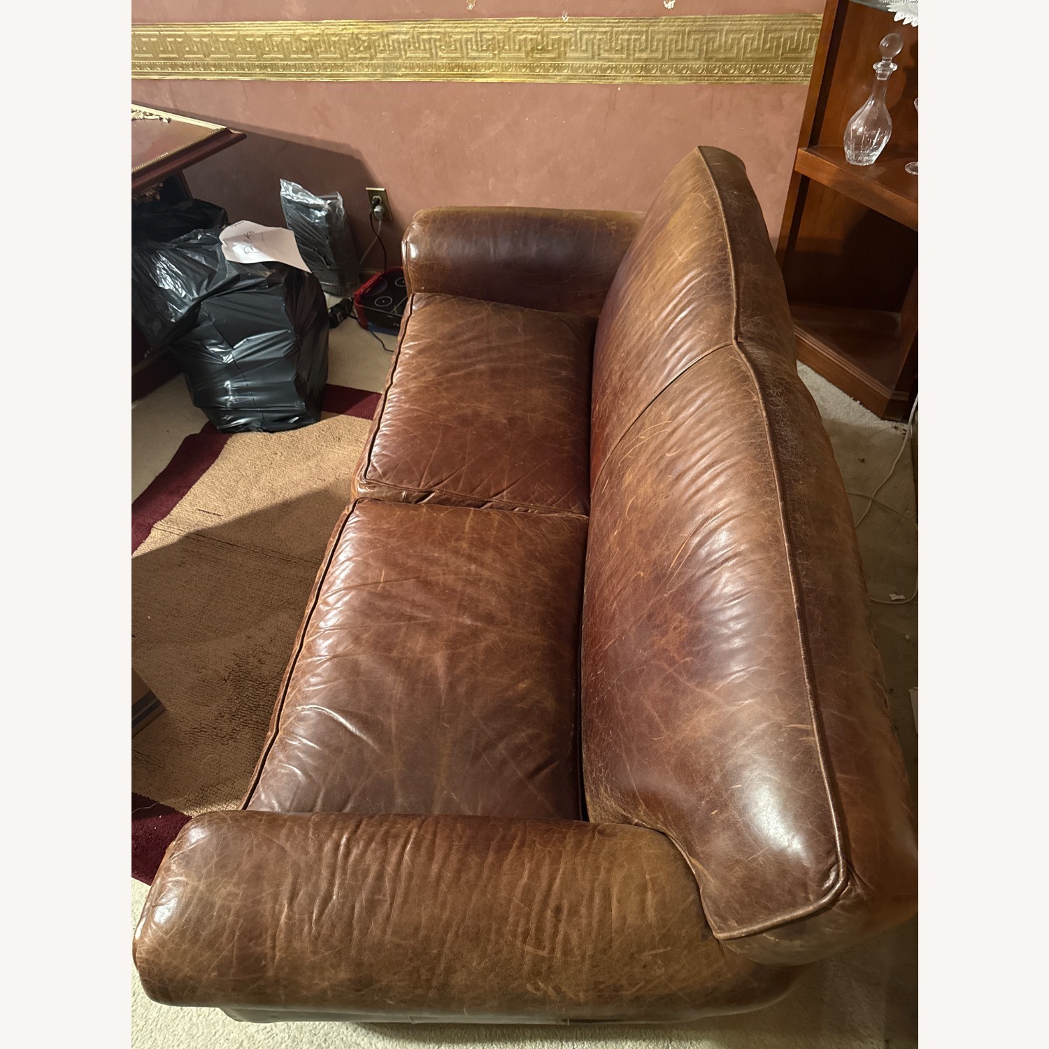 Mitchell Gold + Bob Williams Leather Sofa - image-5