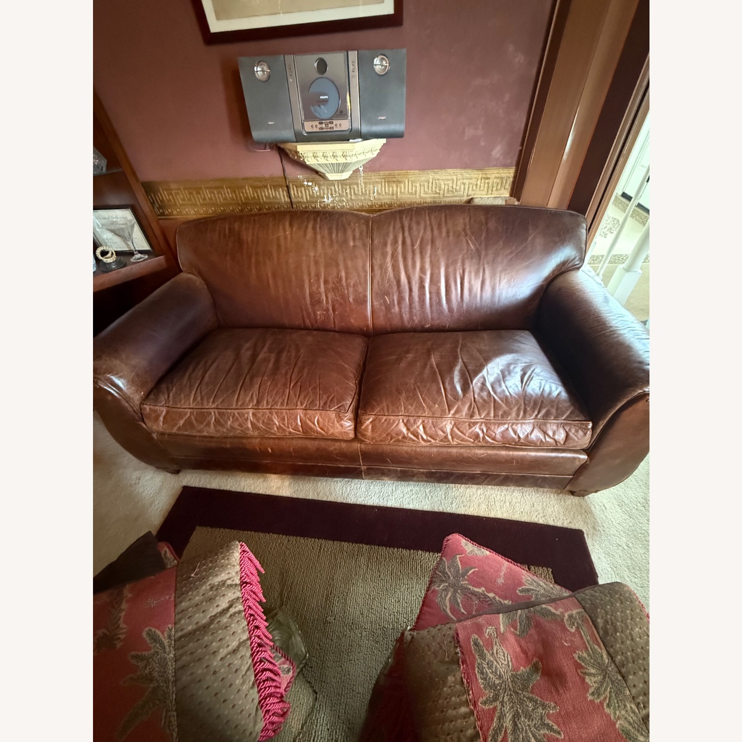 Mitchell Gold + Bob Williams Leather Sofa - image-1