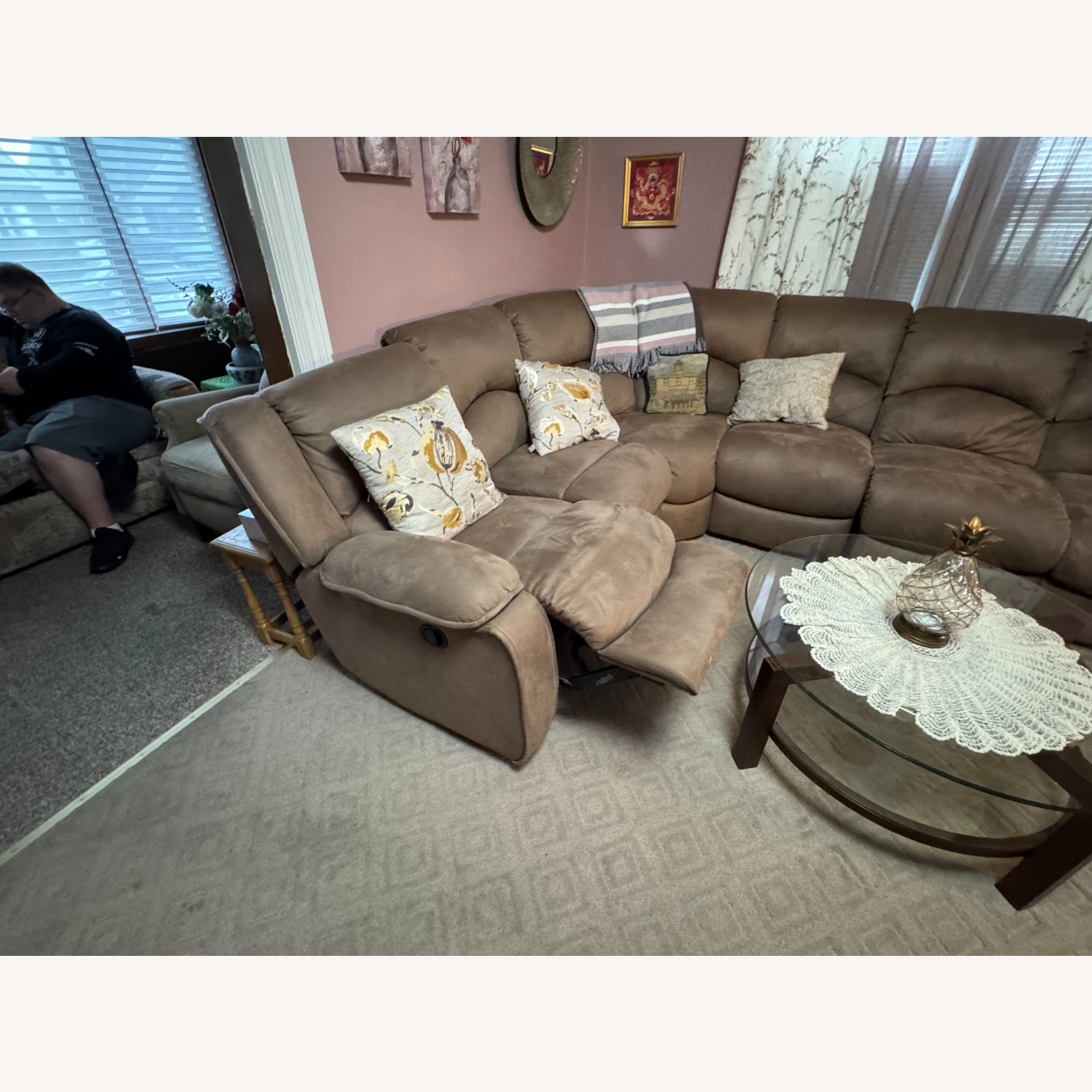 Raymour & Flanigan Sectional Couch - image-3