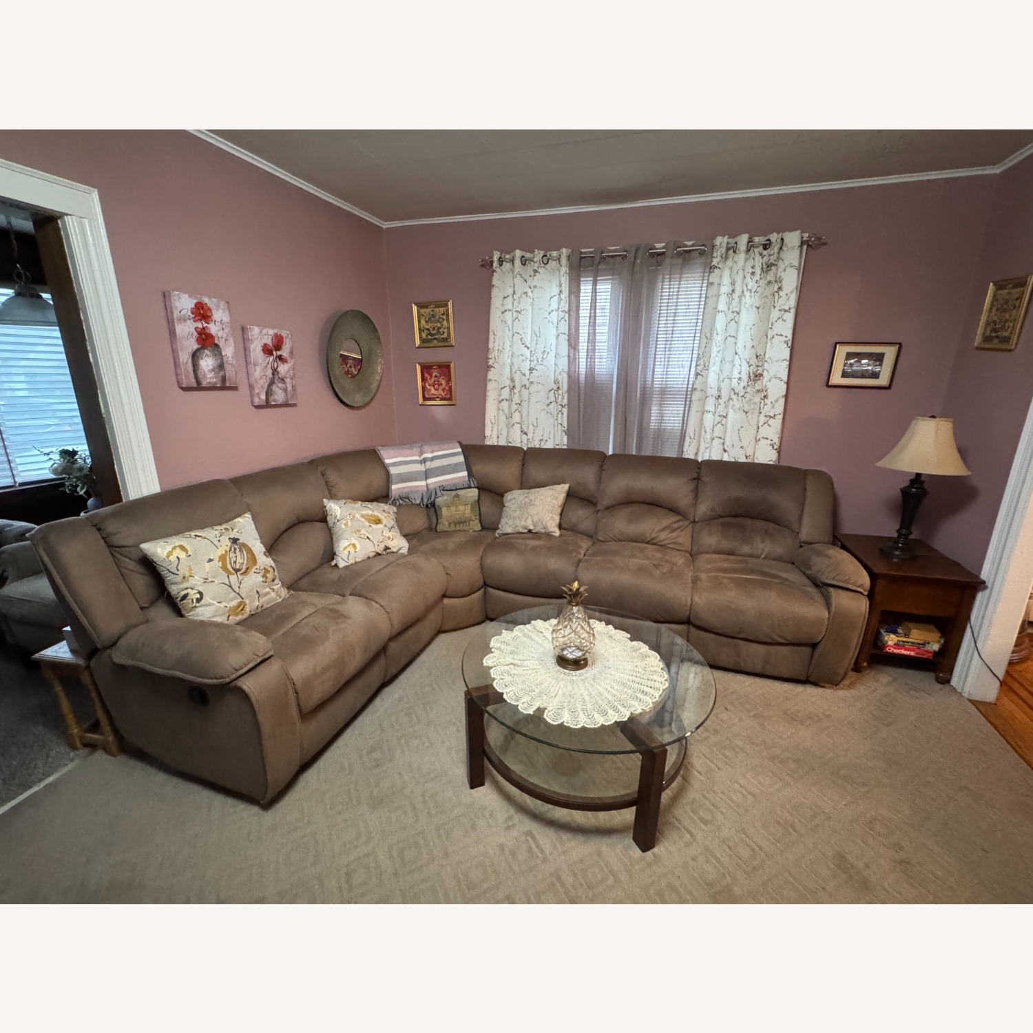 Raymour & Flanigan Sectional Couch - image-1