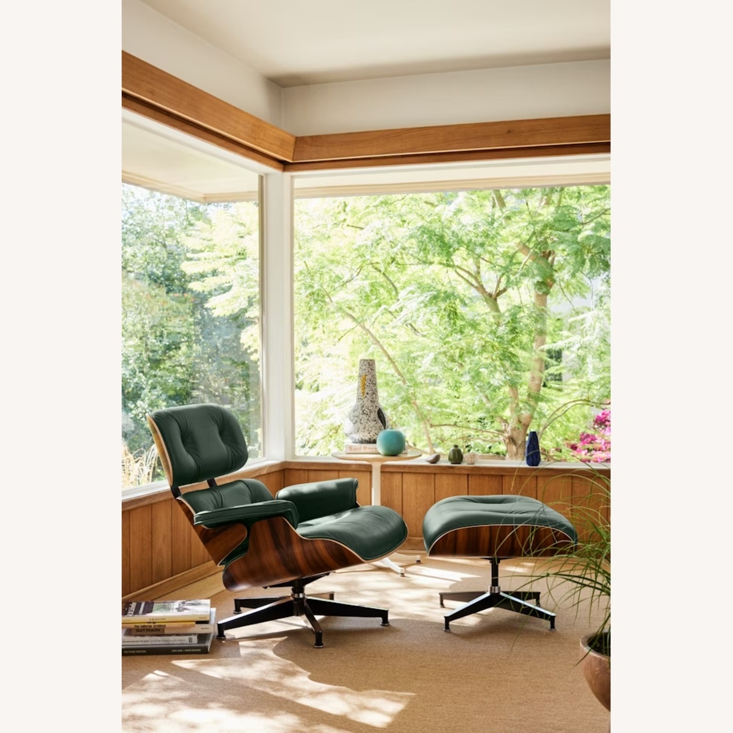 Herman Miller Eames Lounge Black Leather Chair - image-11