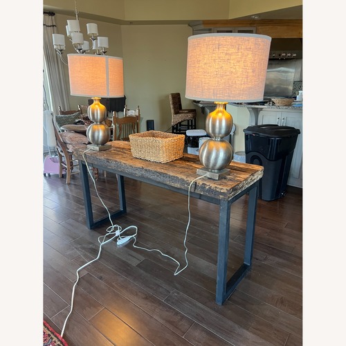 Used Natural Wood Console Table for sale on AptDeco