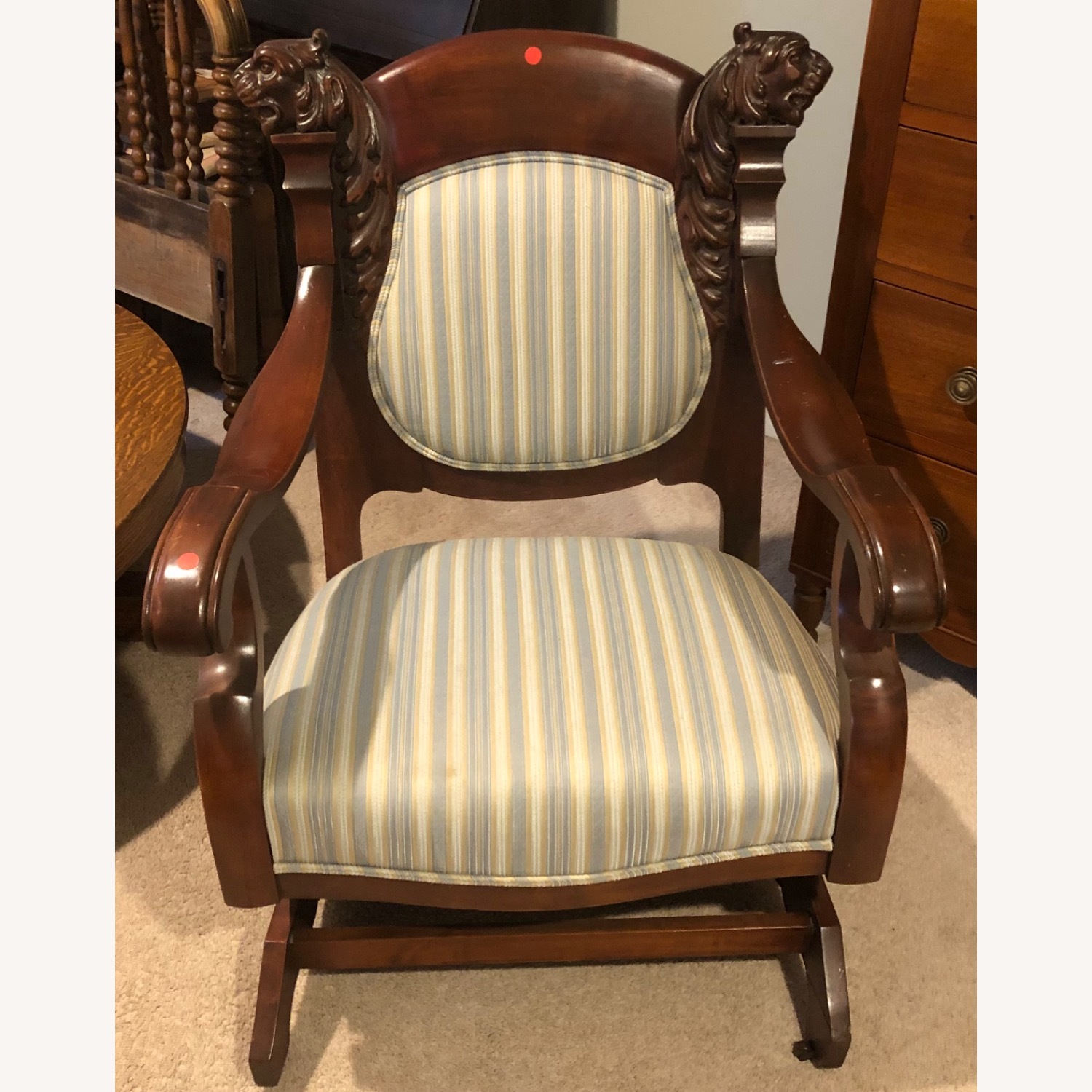 Antique Cherry Glider/Rocking Chair from Kentucky  - image-1