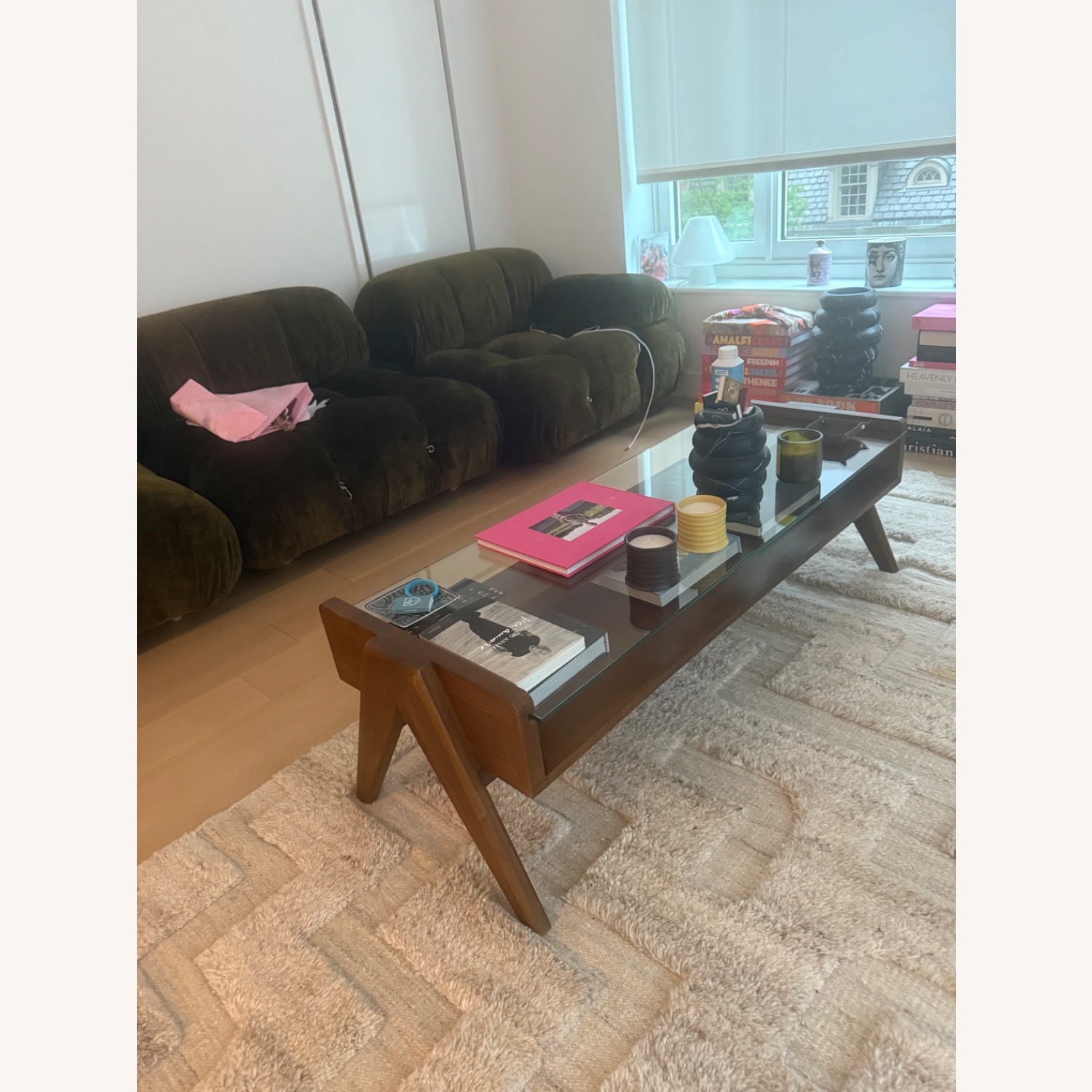 Detjer Chandigarth Glass Coffee Table - image-1