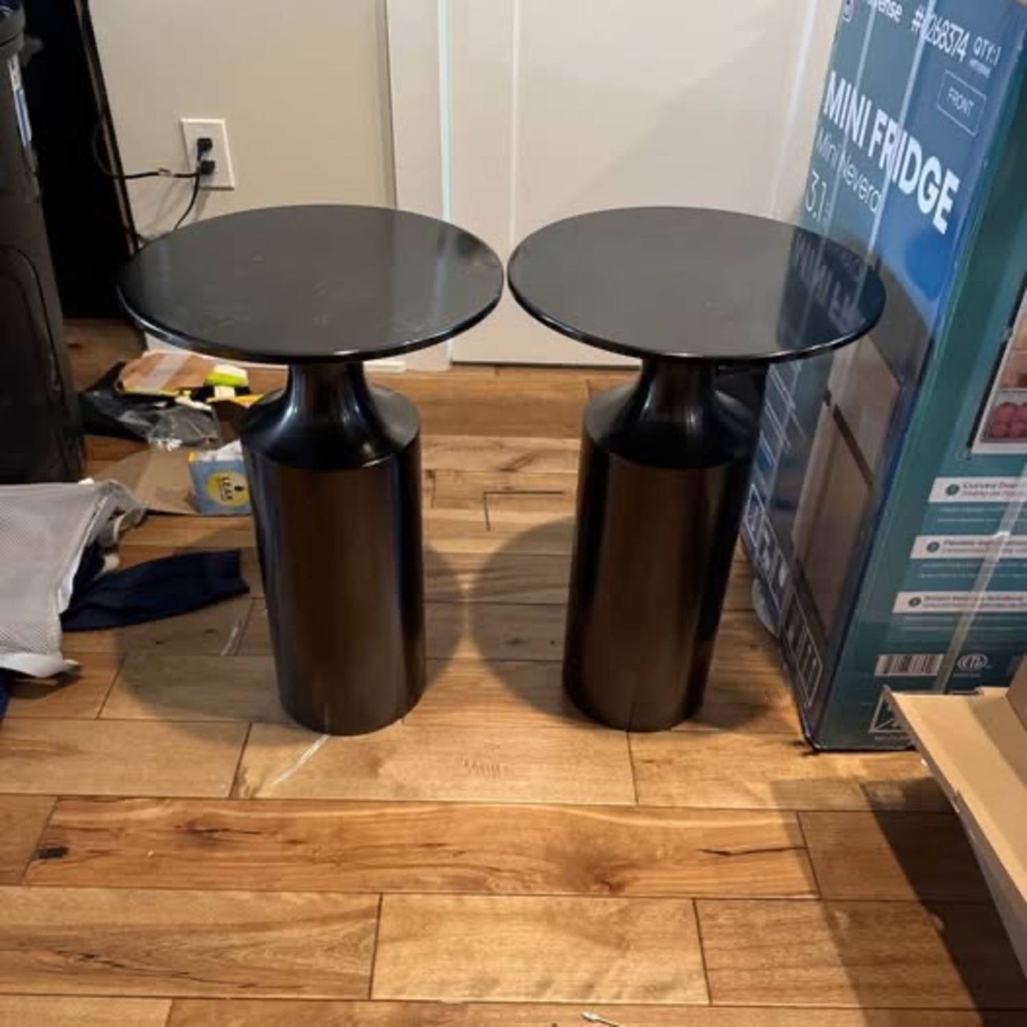 CB2 Valter Gunmetal Drink Table (2) - image-1